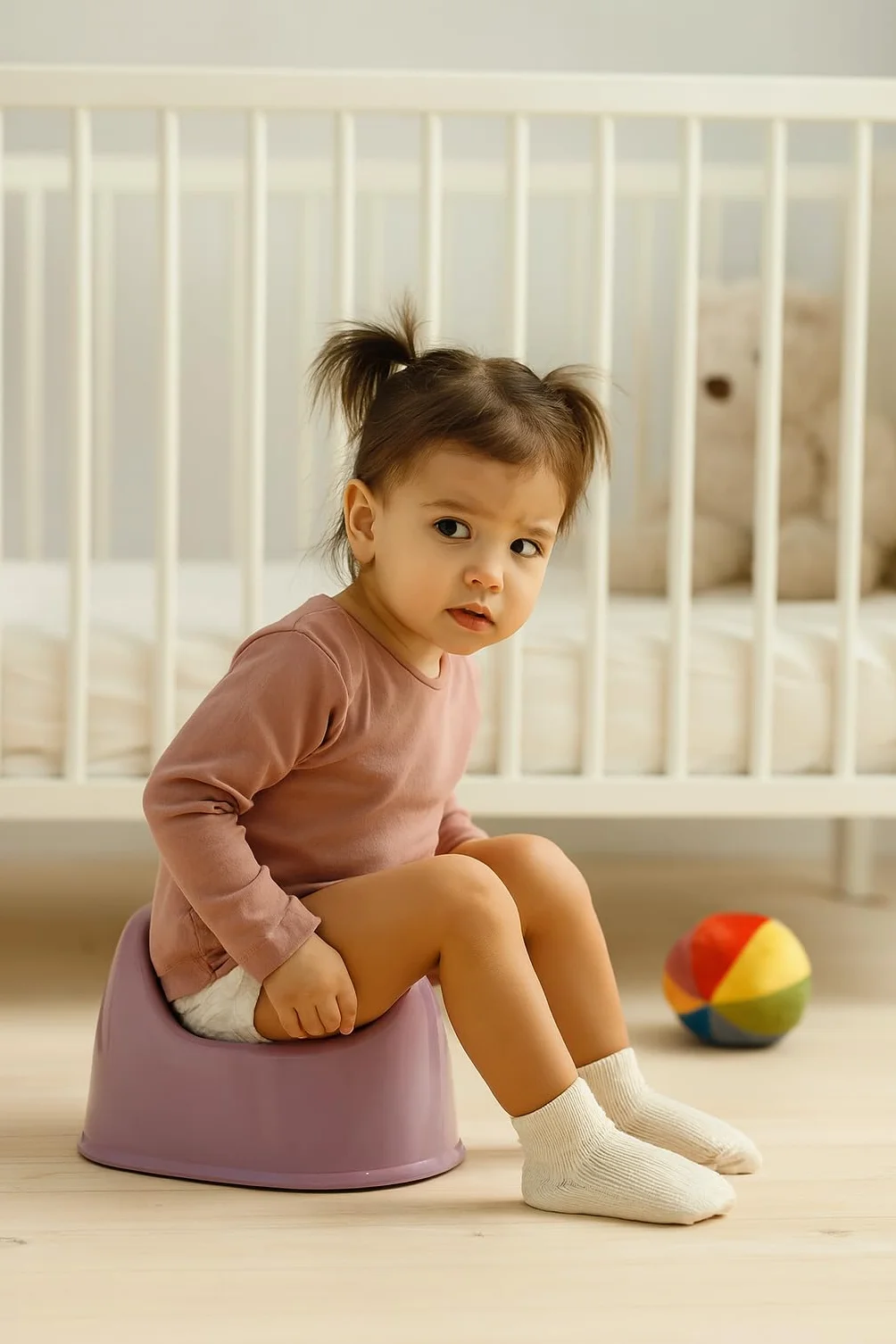 Rotho Babydesign Nocnik, Od 18 miesiąca, Bella Bambina, Fantastic Mauve (Brudnoróżowa), 20601 0288