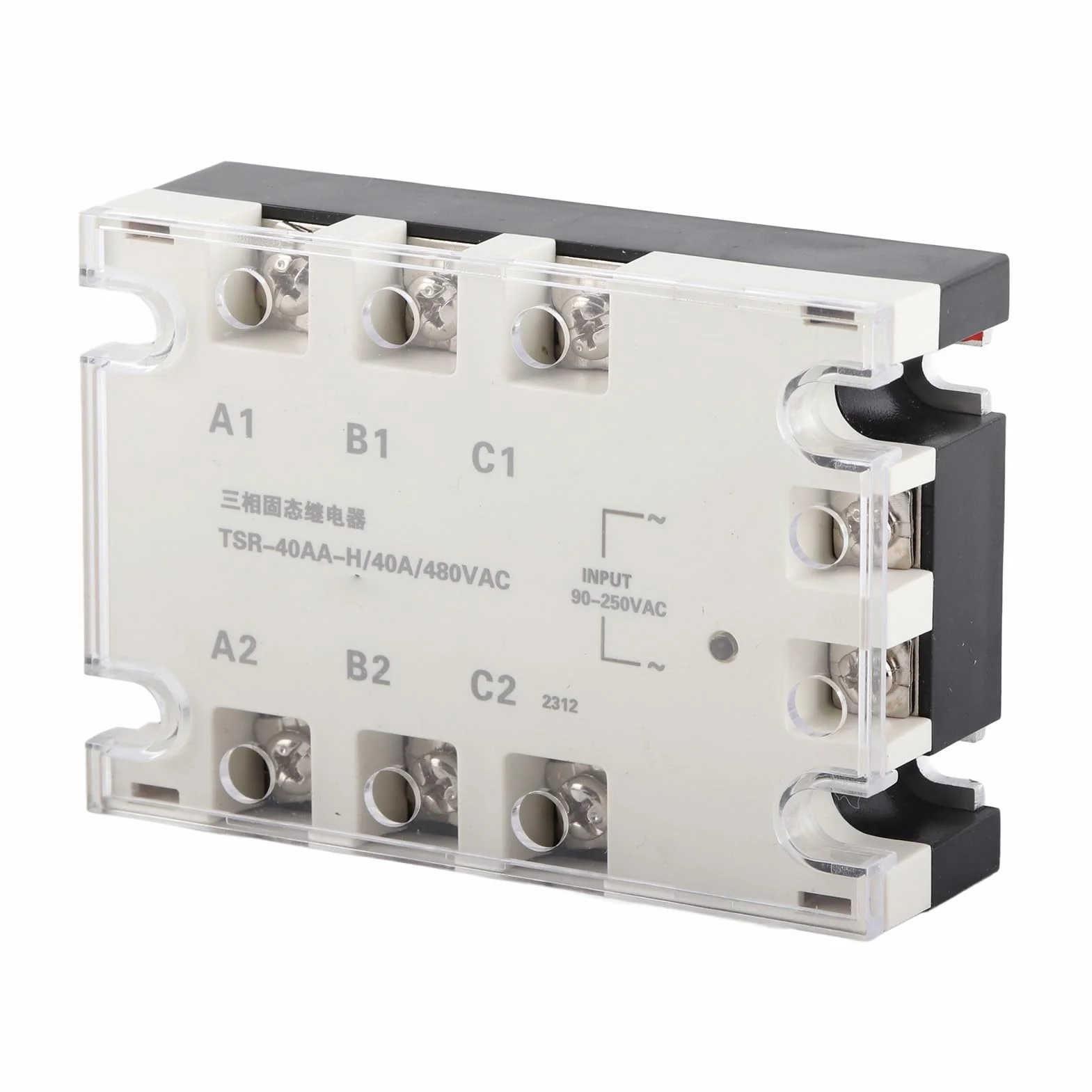 40 A SSR Solid State przekaźnik, wejście 3-fazowe, 24 V-480 V AC, 250 V AC