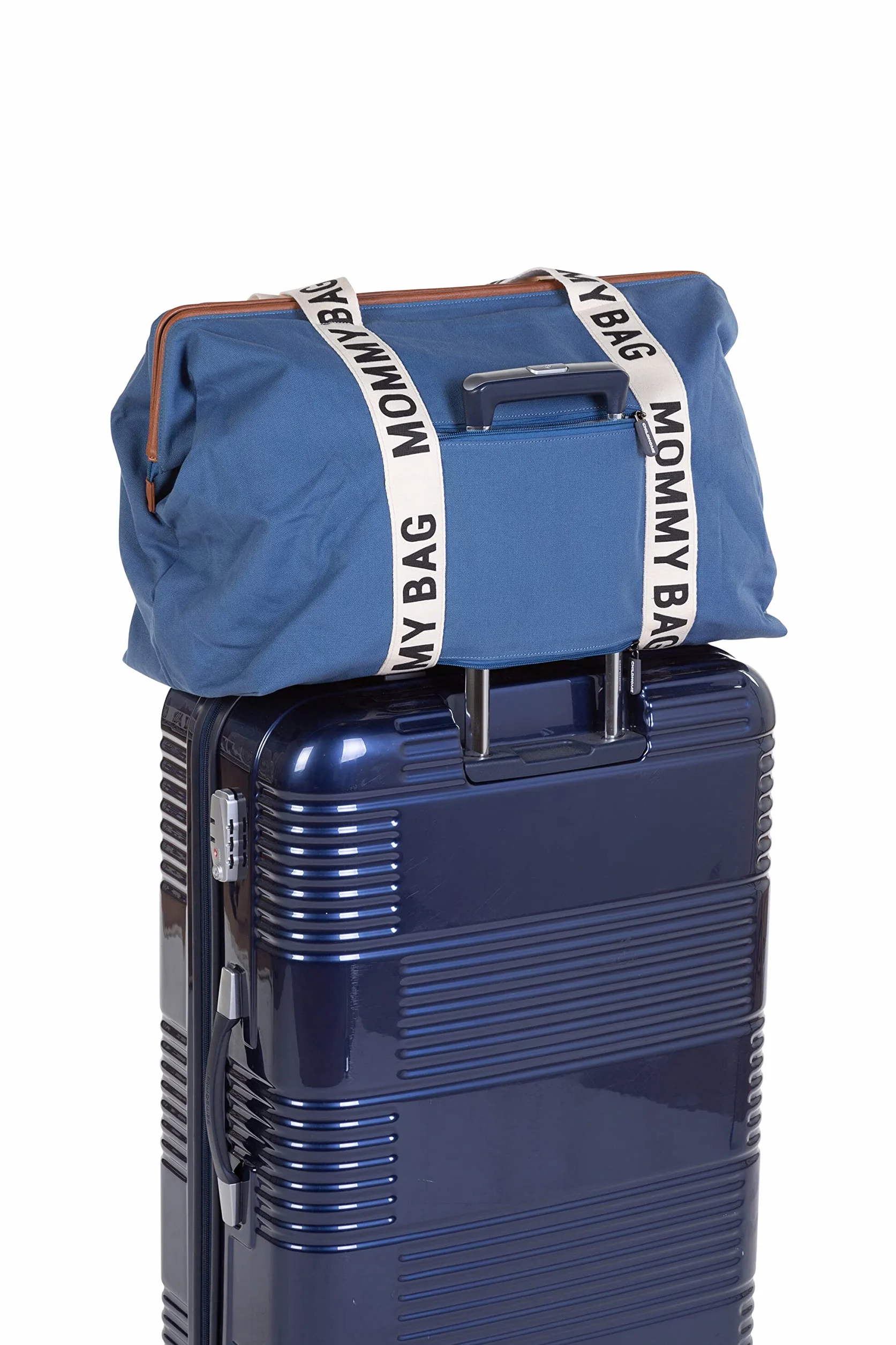 CHILDHOME, Mommy Bag, torba na pieluchy, dla kobiet w ciąży, torba podróżna, duża pojemność, mata do przewijania, regulowany pasek na ramię, izolowana kieszeń, przejście na walizkę, kolekcja Signature