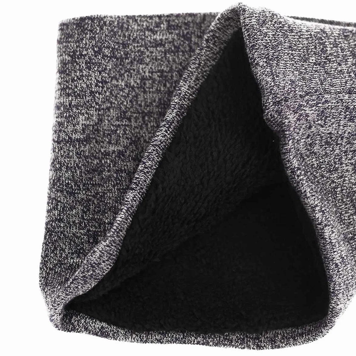 Unisex mężczyźni kobiety zima ciepła dzianinowa szydełkowa czapka beanie nieskończoność szalik rękawiczki do ekranów dotykowych zestawy gruby ocieplacz na szyję luźna czapka z czaszką sporty na