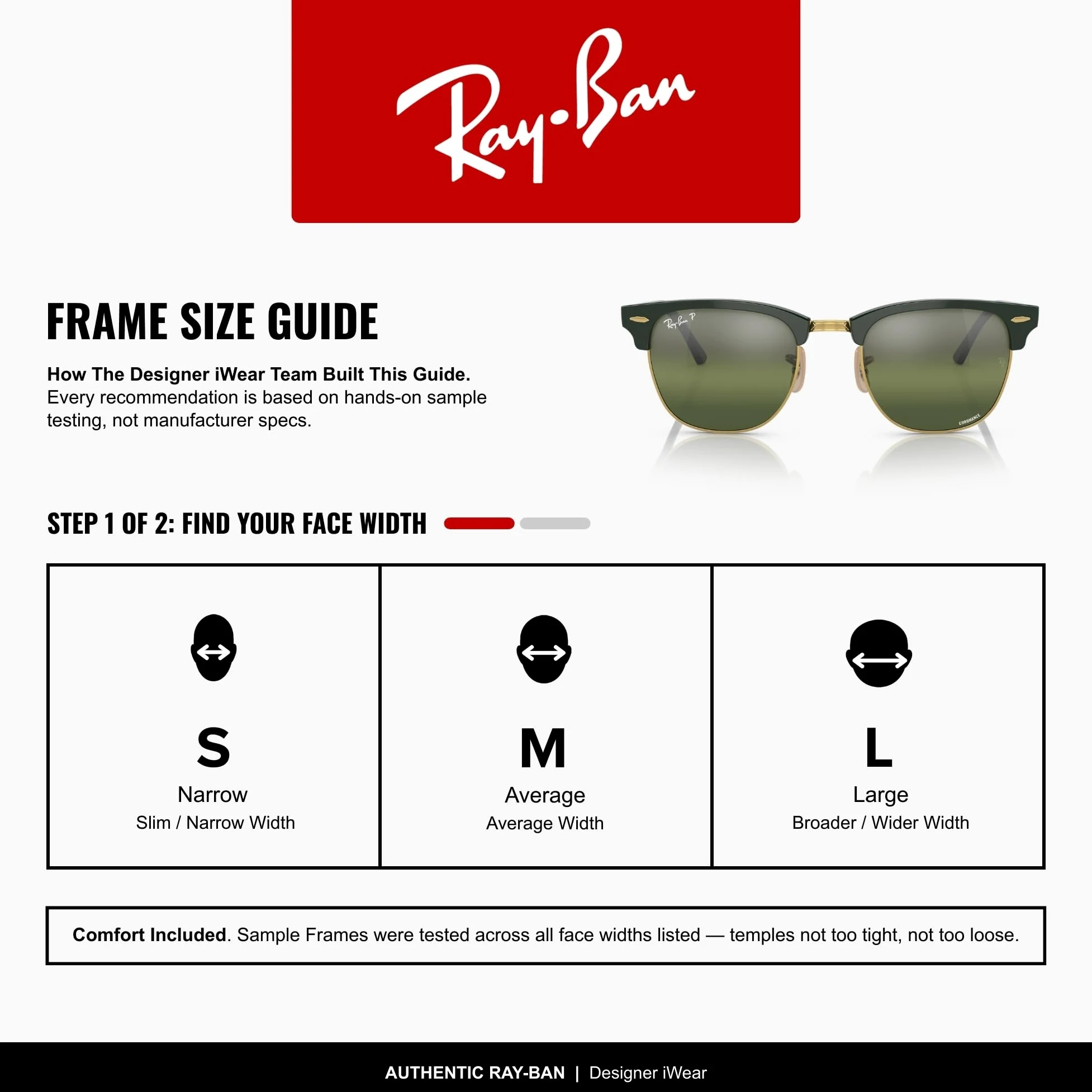 Ray-Ban Unisex Clubmaster okulary do czytania (5 sztuk)