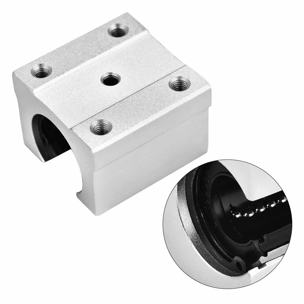 4 szt. SBR16UU 16 mm aluminiowy otwarty liniowy blok łożyska ślizgowy do części routera CNC