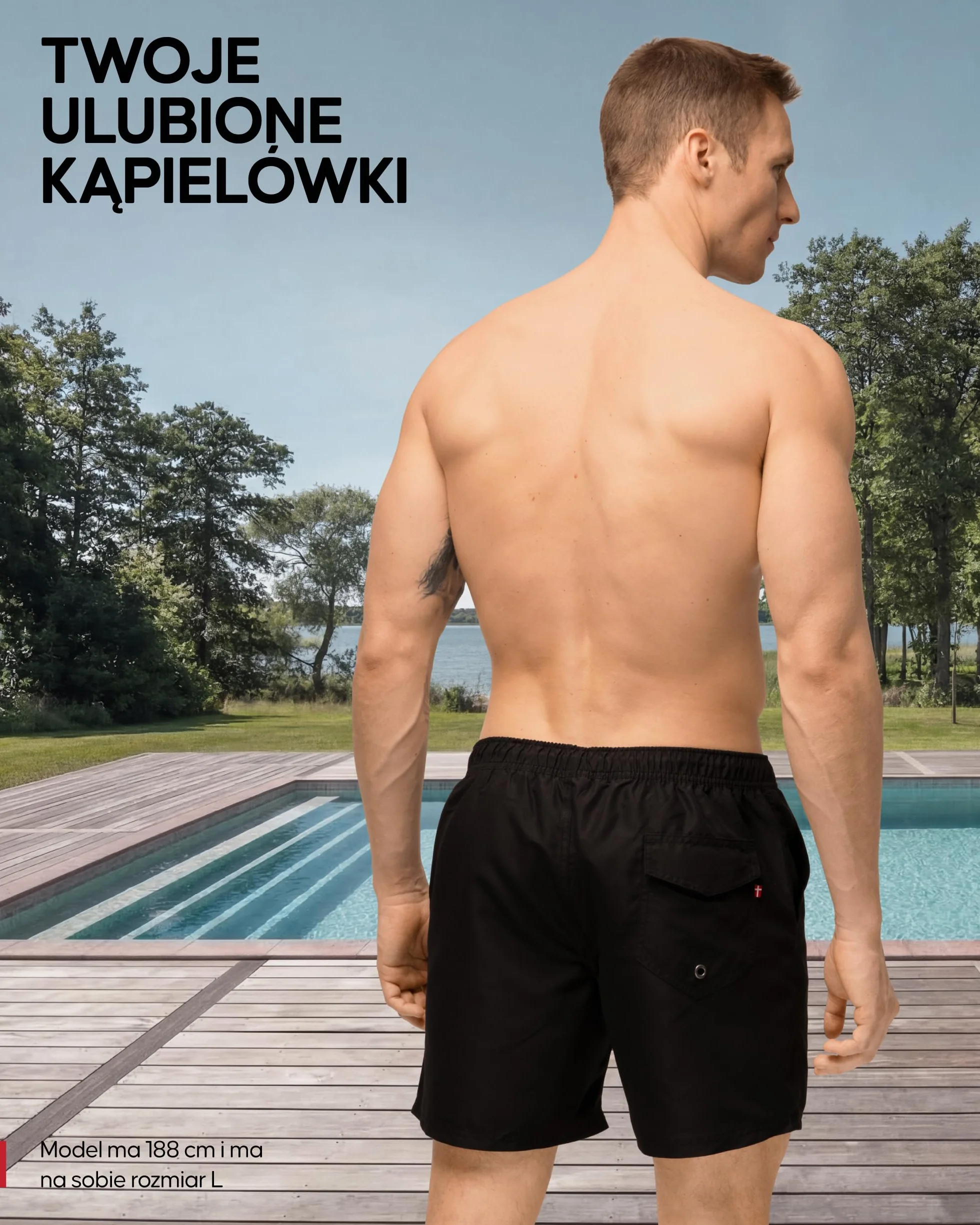 DANISH ENDURANCE Męskie Szorty Kąpielowe, Szybkoschnące, Lekkie Spodenki do Pływania z Siatkową Podszewką