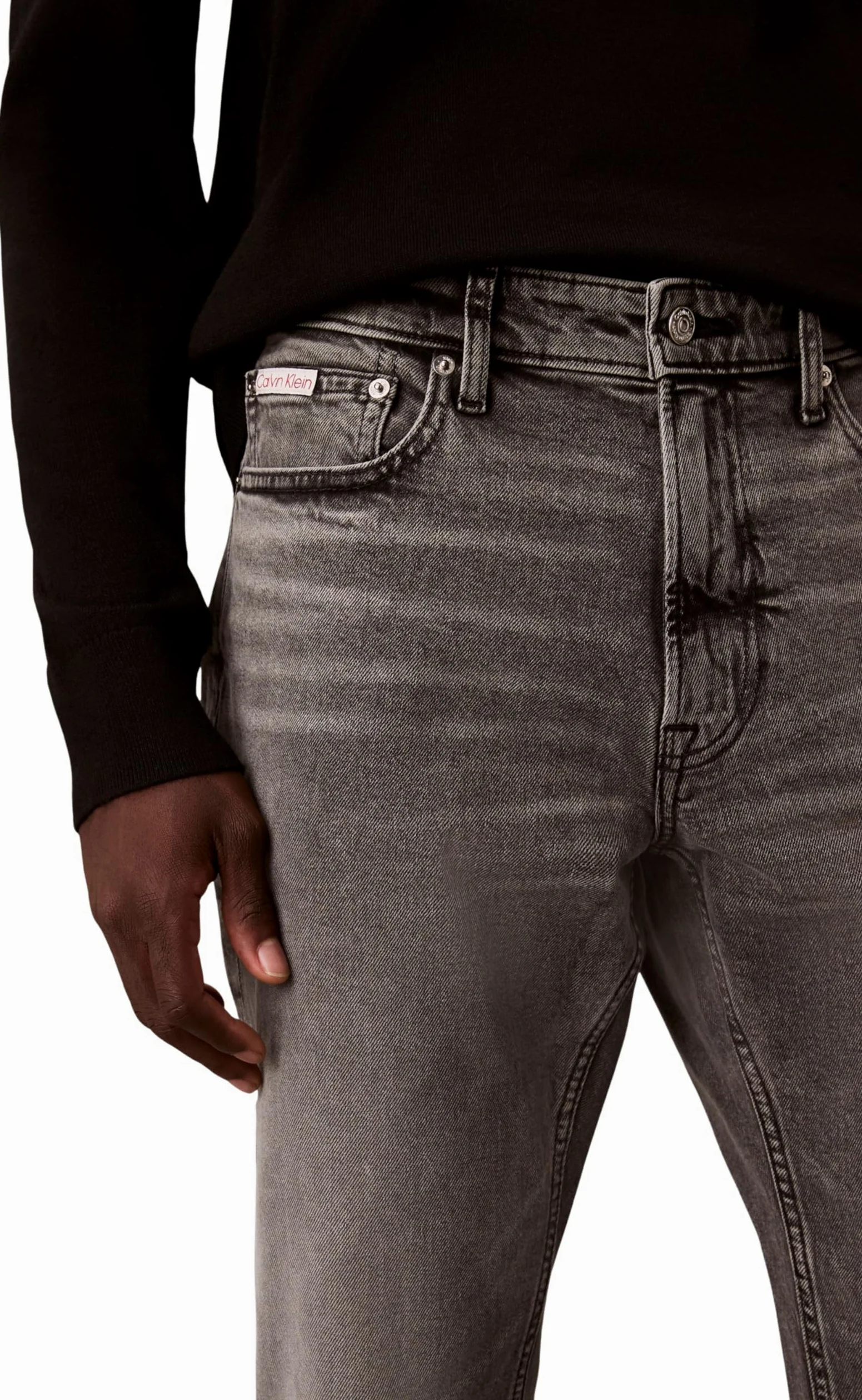 Calvin Klein Slim Pewter Rock Jean Lv04rd705g - Dżins Mężczyźni