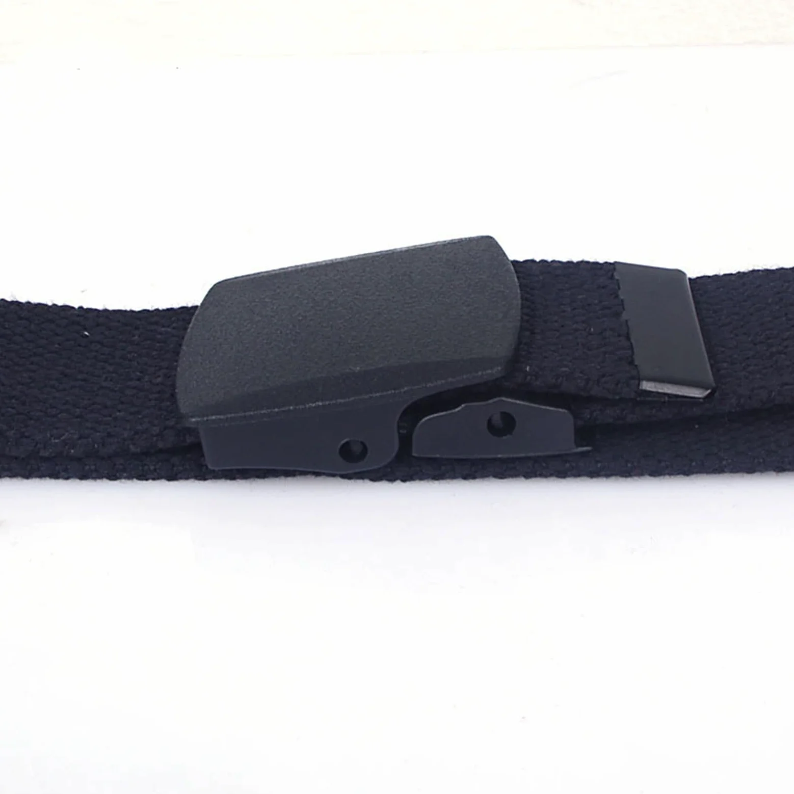 Paski męskie Pleciony pasek, paski dla mężczyzn i kobiet Pas wojskowy z bawełnianego płótna Pas taktyczny z mechanizmem szybkiego uwalniania, 2 szt(Black,170CM/67inch)