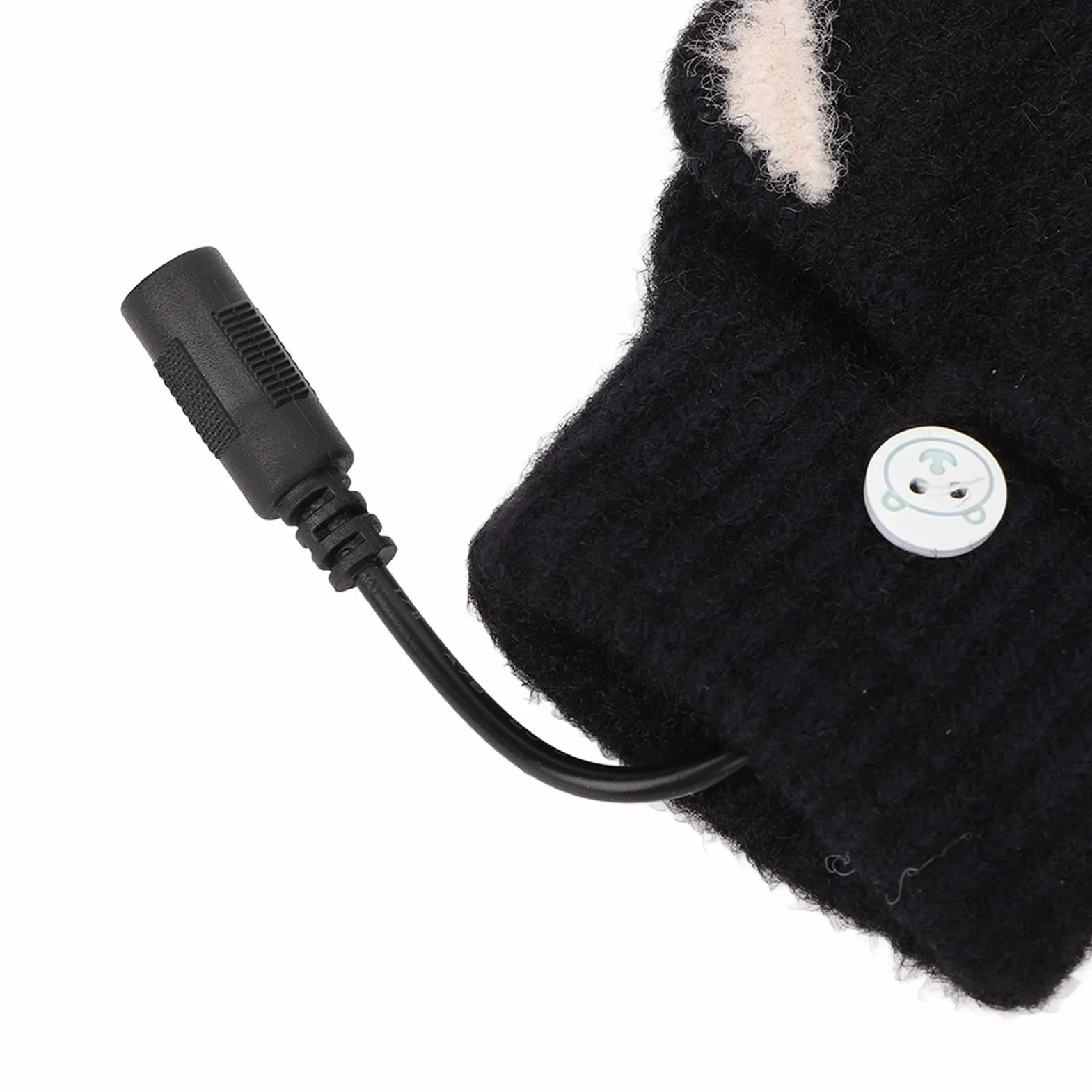 Rękawiczki Podgrzewane USB Kobiety Mężczyźni Zimowe Dzianinowe Rękawiczki Grzewcze z rękawicą z rękawiczką do Pracy Biurowej, Niebieski