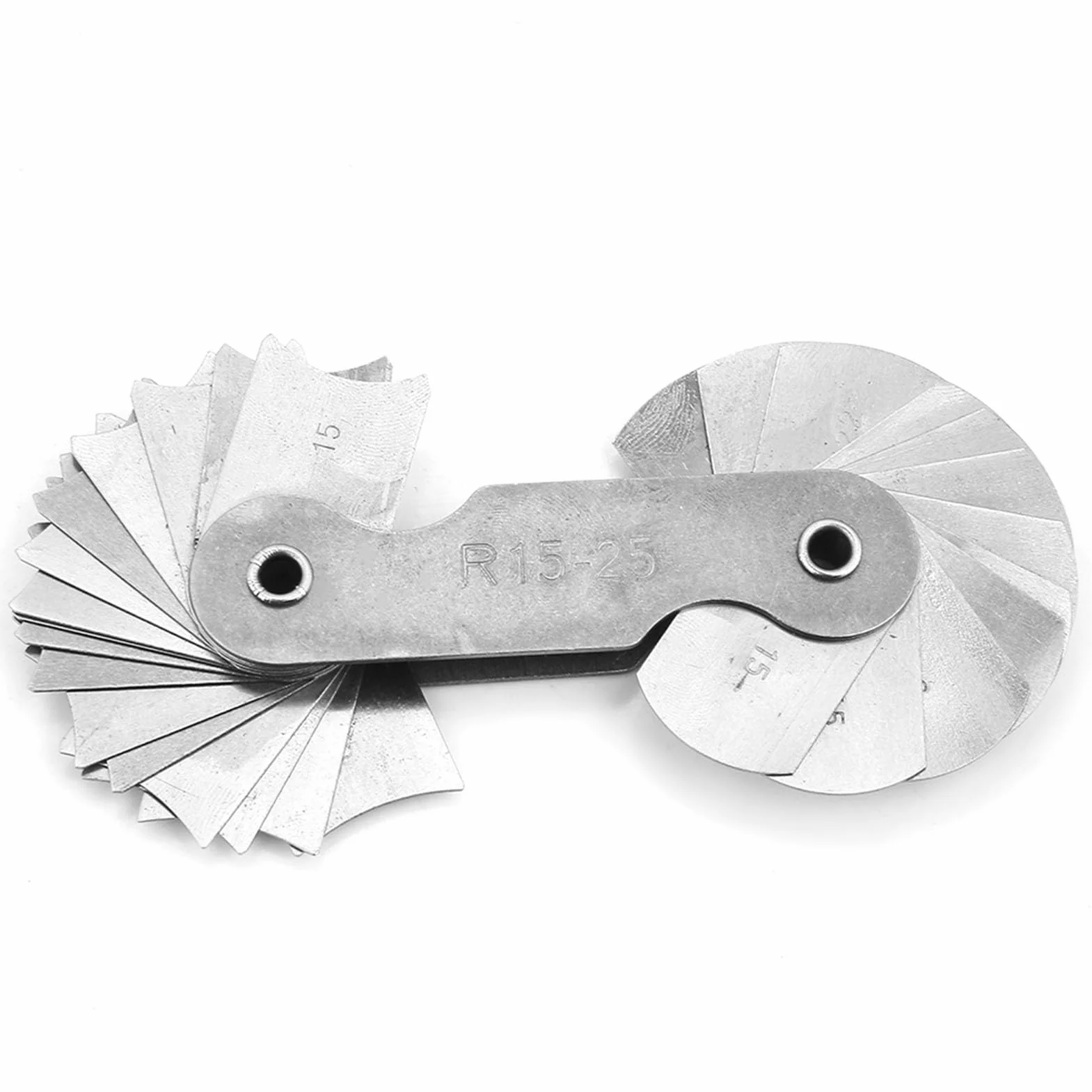 4 szt. stal nierdzewna Promień Filet przenośny wklęsły wypukły przyrząd pomiarowy R0.3-1.5 / R1-6.5 / R7-14.5 / R15-25