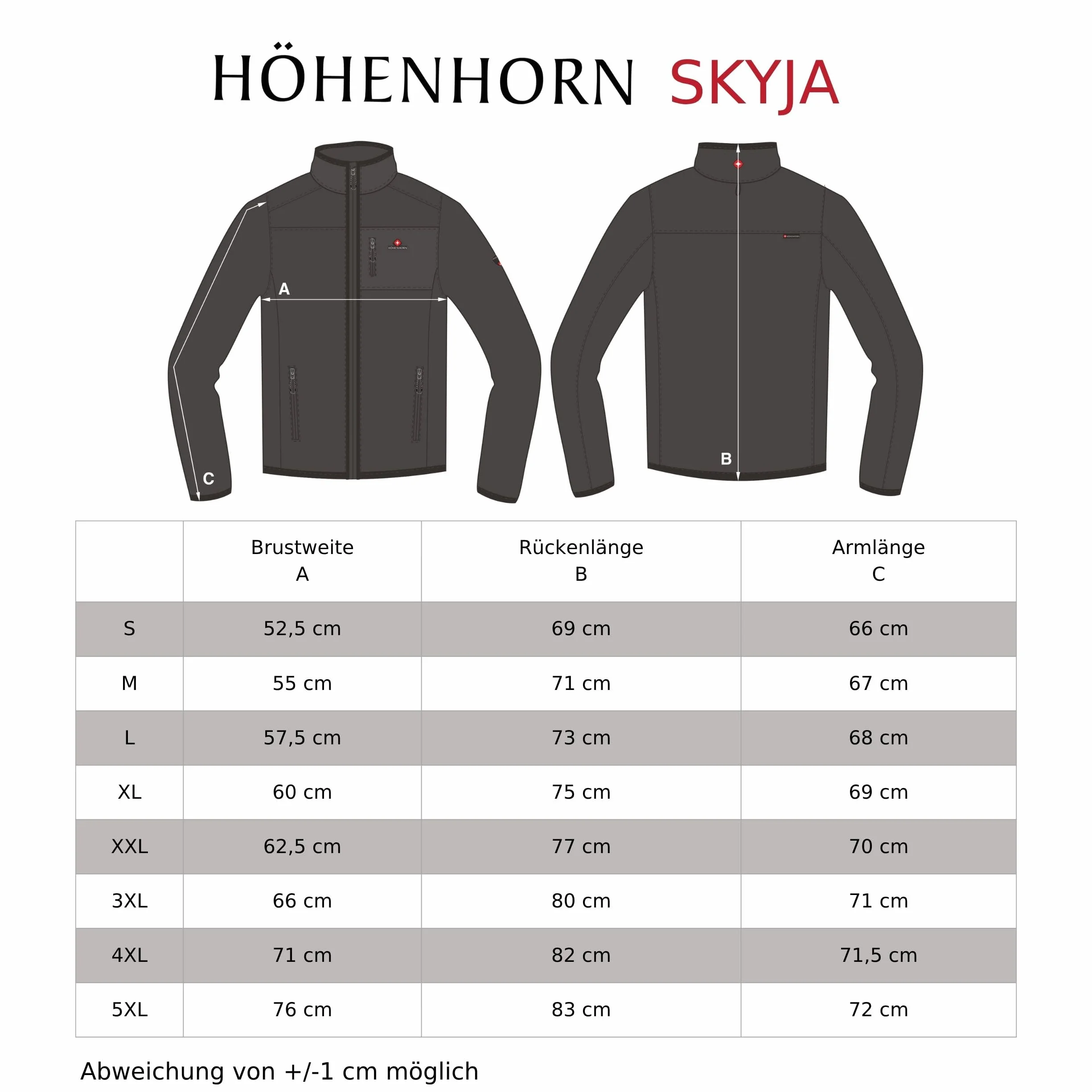 Skyja Męska Bluza Polarowa z Zamkiem Błyskawicznym Höhenhorn