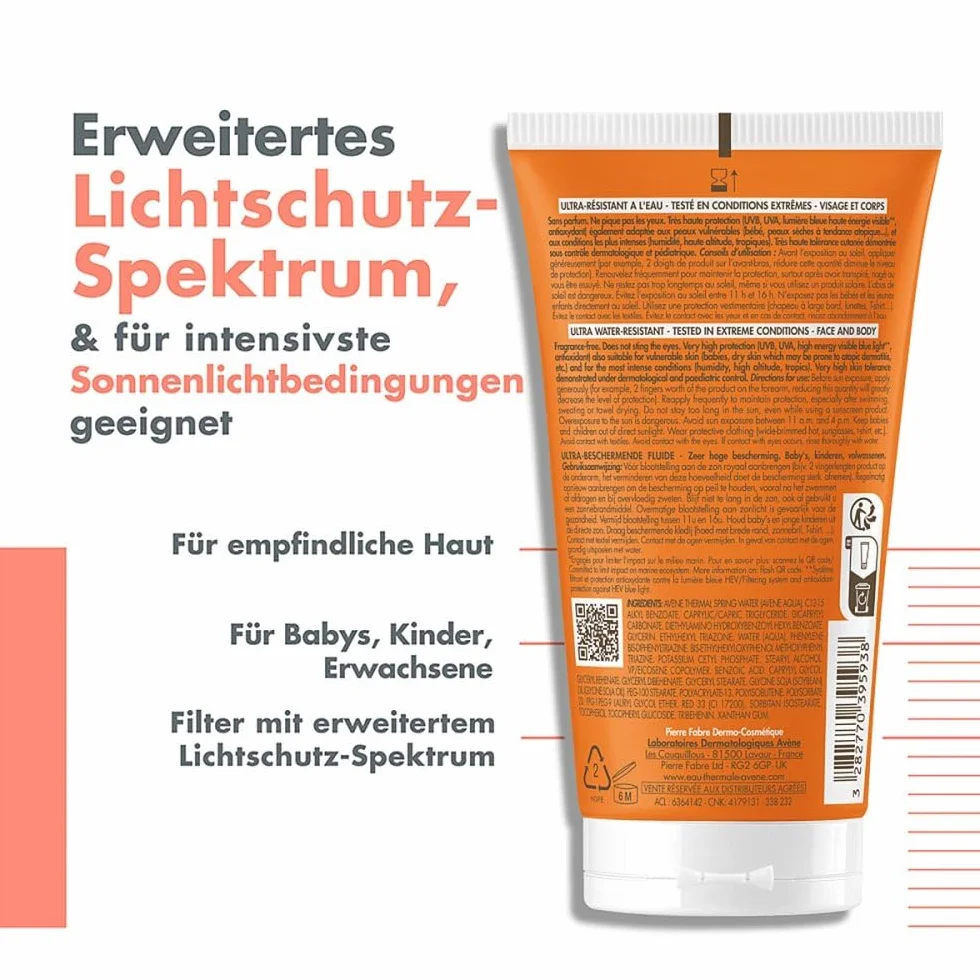 EAU THERMLE AVENE INTENSE PROTECT SPF 50+ 150 ml, nowy pakiet