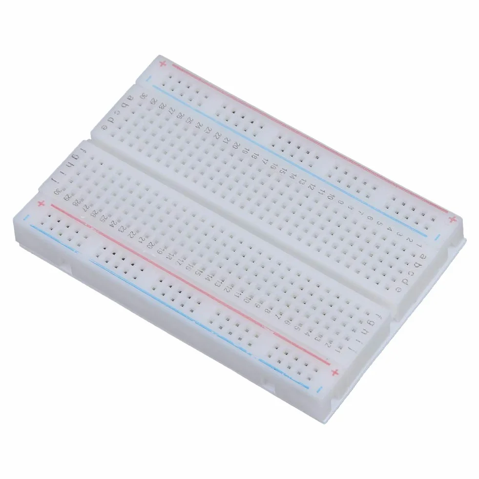 Płytka prototypowa wielokrotnego użytku, PCB 85 × 55 mm / 3,3 × 2,2 cala 400-punktowa płytka drukowana bez lutowania