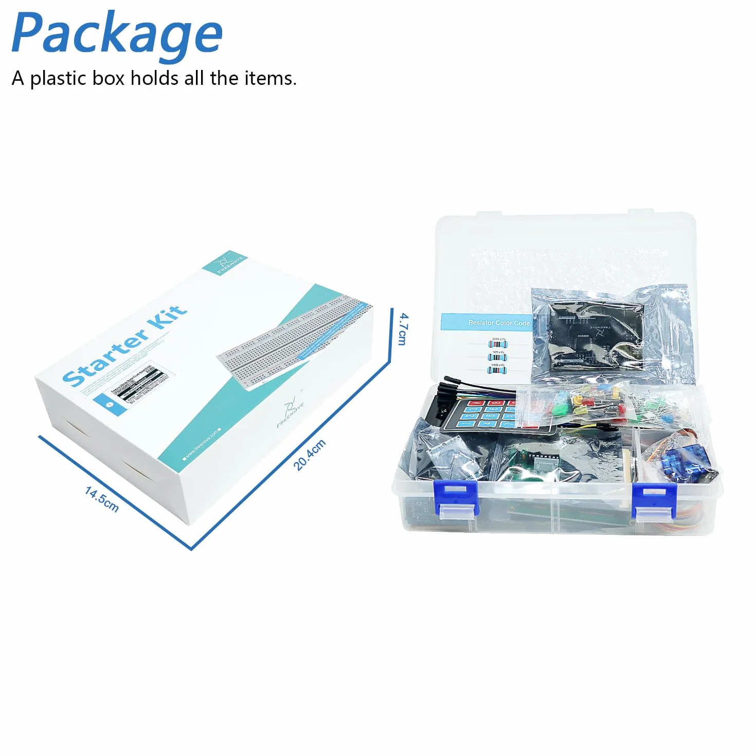Freenove Ultimate Starter Kit with Board V5 Rev4 Mini (Compatible with Arduino IDE), Arm Cortex-M4 Microcontroller, 399-Page Detailed Tutorial, 220 Items, 78 Projects