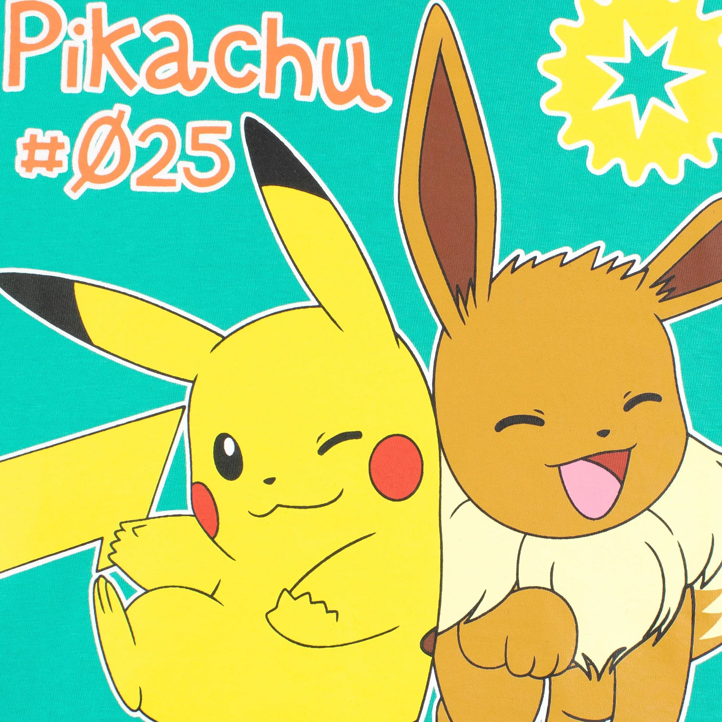 Pokémon Piżama Dziecięca Pikachu Eevee Długie Rękawy Bielizna Nocna