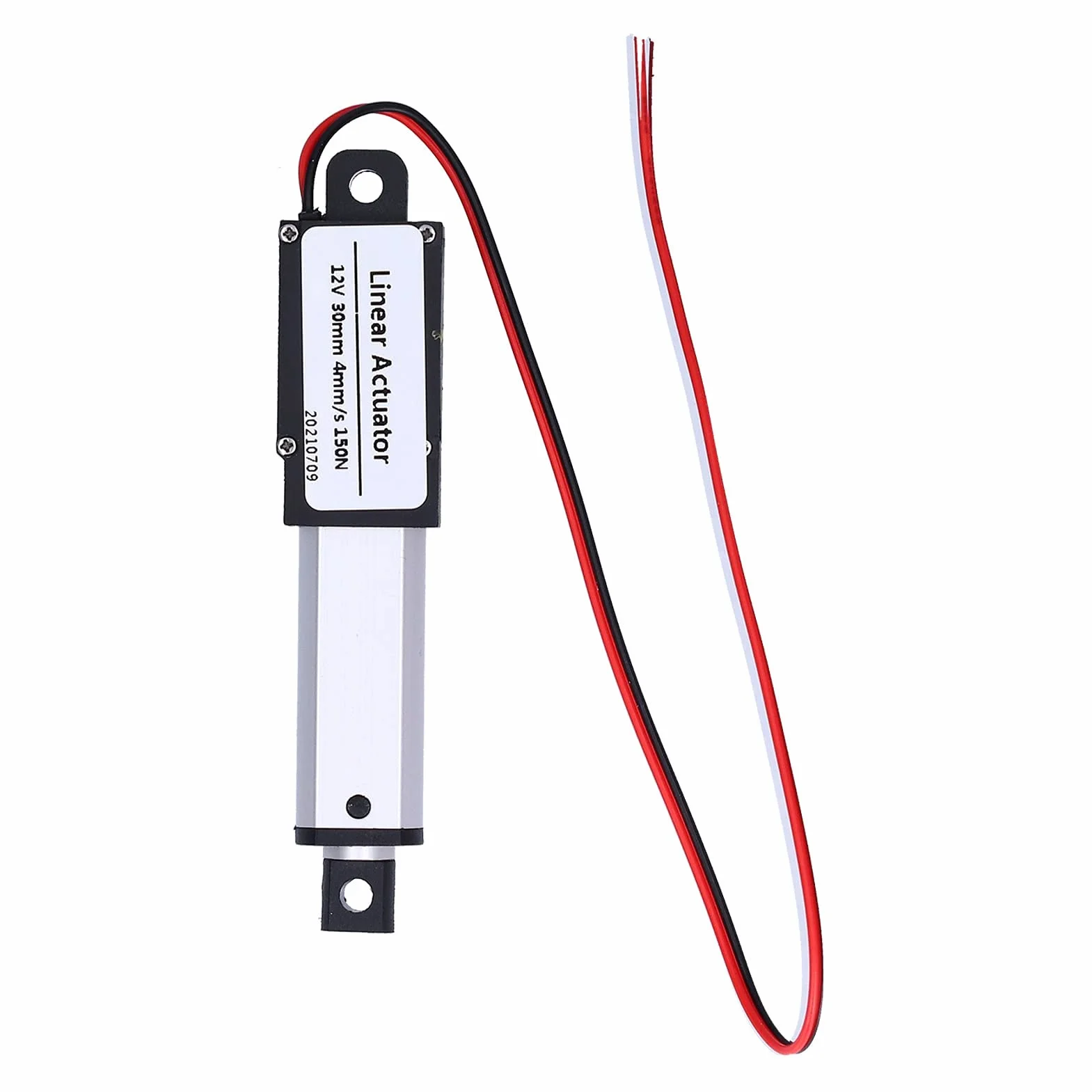 Elektryczny Siłownik Liniowy Mini Elektryczne Siłowniki Ruchu Liniowego 30mm Skok DC 12V Wodoodporny Szybki Siłownik Liniowy Zwarcie (Skok 30mm-4mm/s-150N)