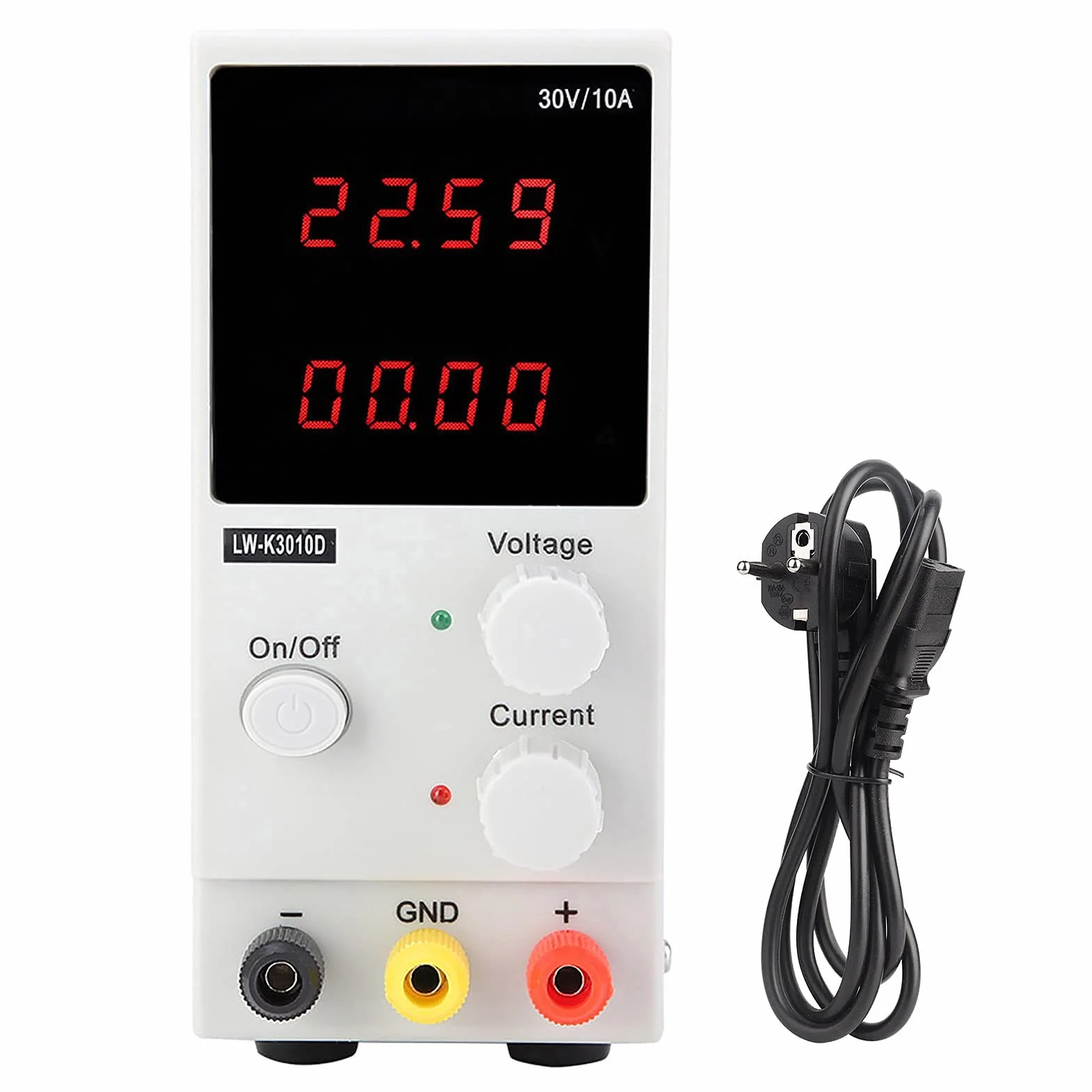 Zasilacz impulsowy DC LW-K3010D 30V 10A regulowany stołowy z wyświetlaczem LCD 220V
