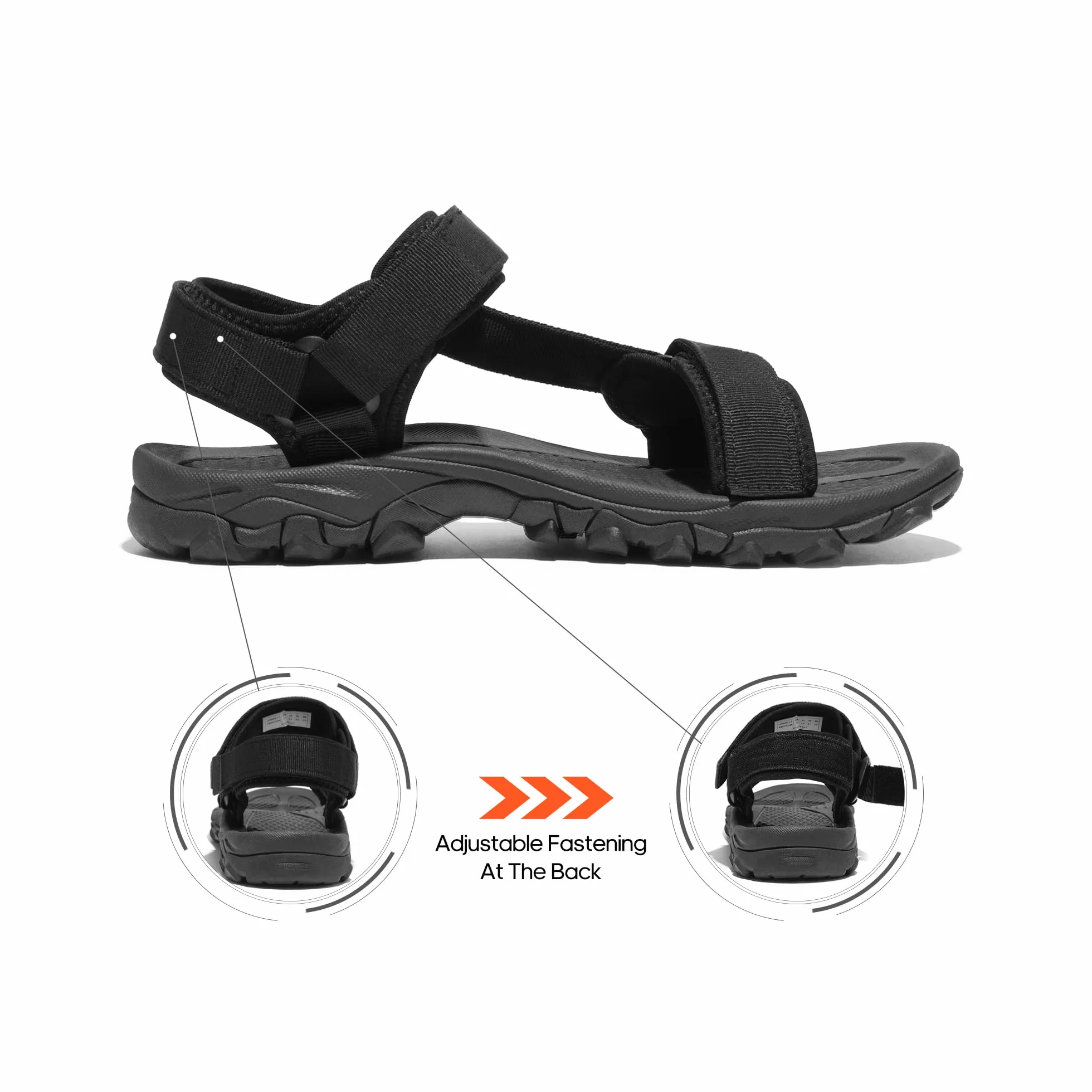 Nortiv 8 Męskie sportowe sandały outdoorowe, codzienne letnie sandały plażowe