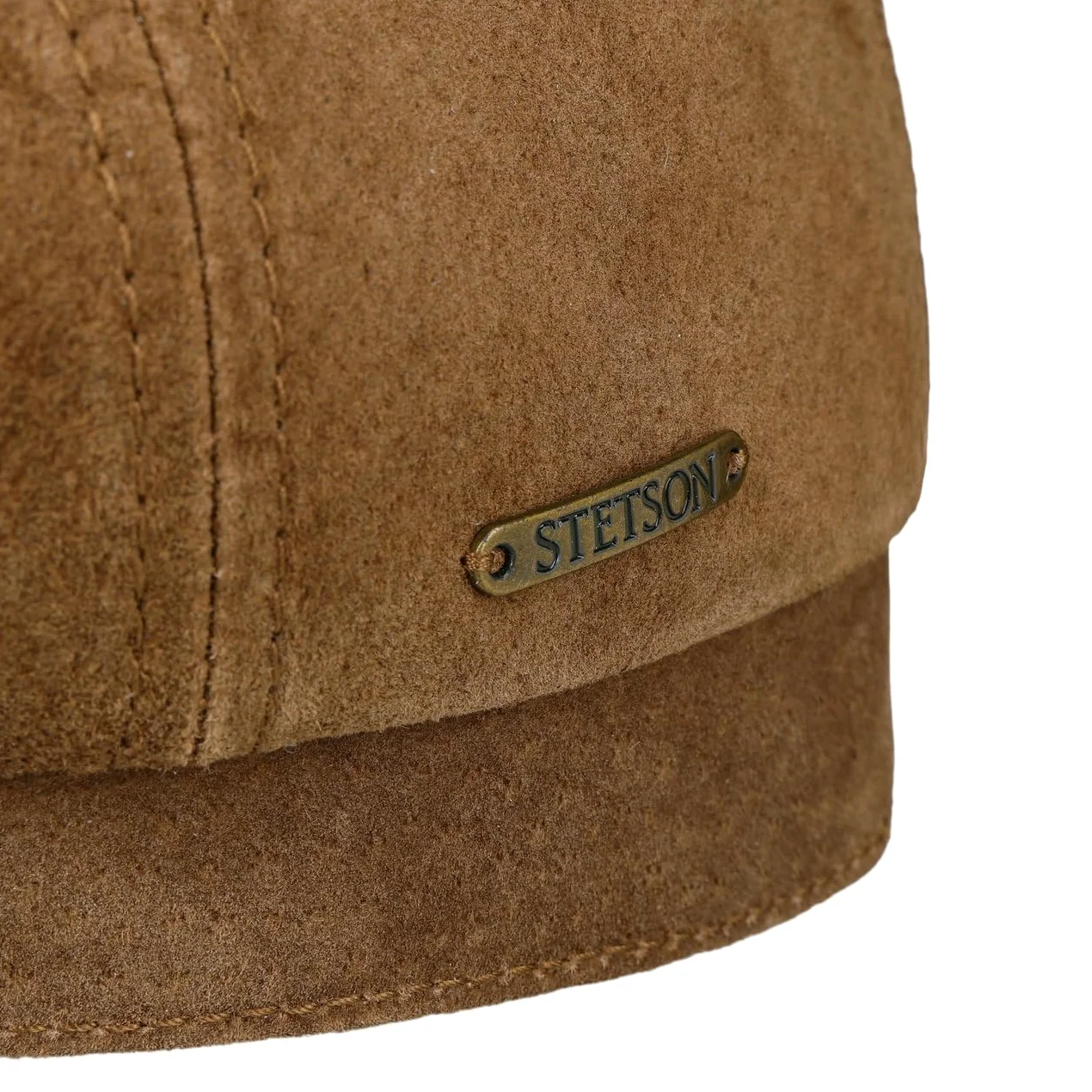 Stetson Hatteras Waxed Pigskin płaska czapka z daszkiem czapka balonowa czapka skórzana czapka męska – z daszkiem, na jesień, zimę, jesień i zimę