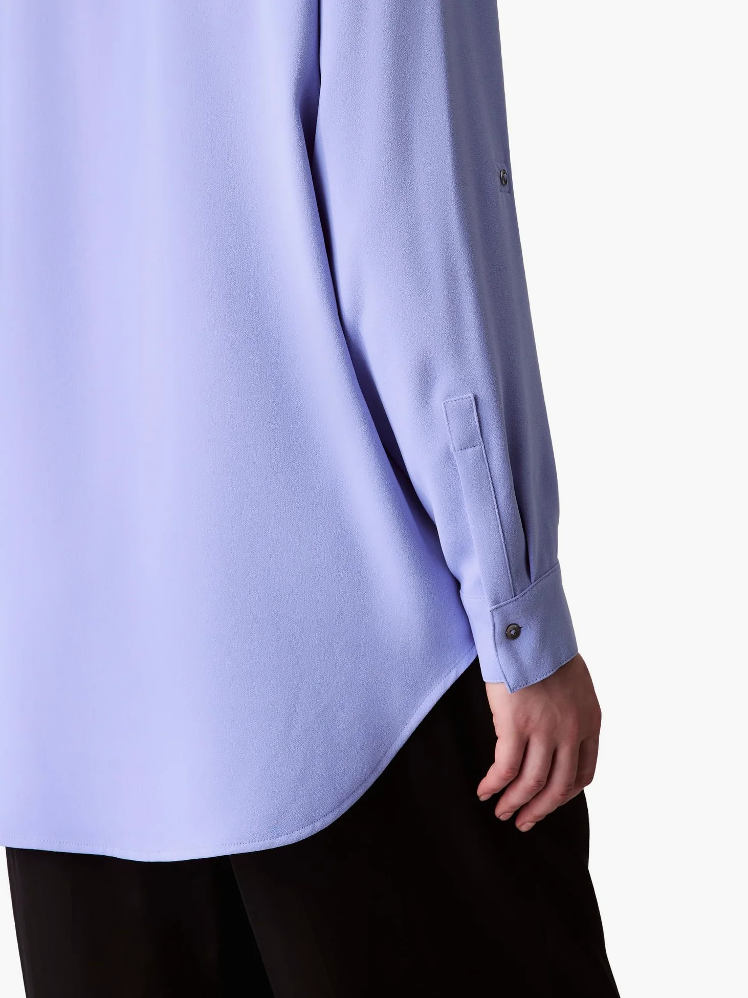 Calvin Klein Luźna koszula z krepy z guzikami Kobiety Crepe Relaxed Button-down Shirt