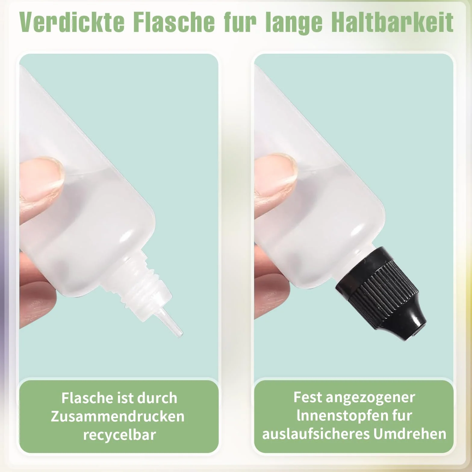 20 sztuk butelek z kroplomierzem, butelka podróżna z pipetą transferową, tworzywo sztuczne, (30 ml)
