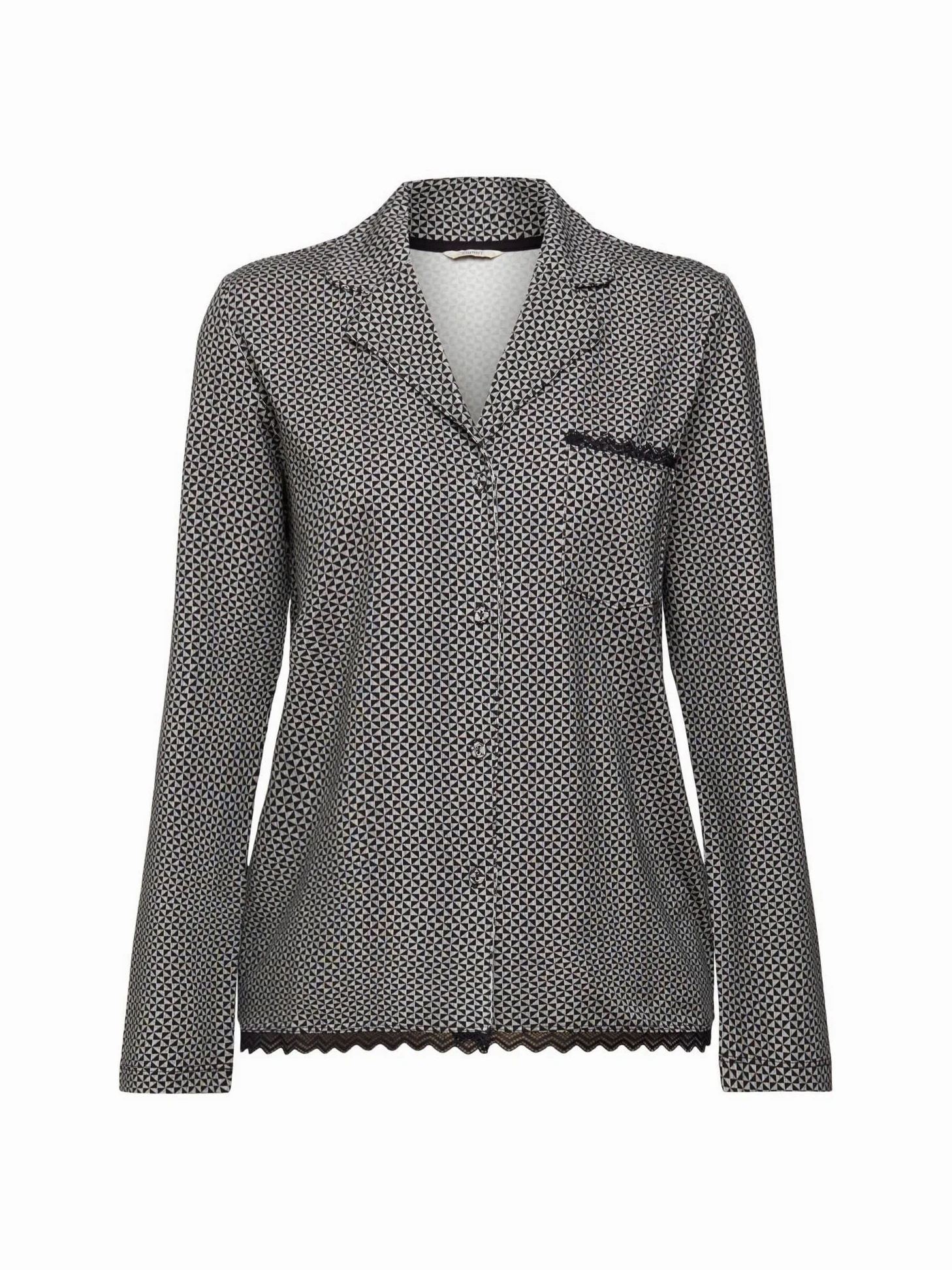 ESPRIT Góra od pidżamy Kobiety Printed Cotton Lace Sus S.shirt_a_l