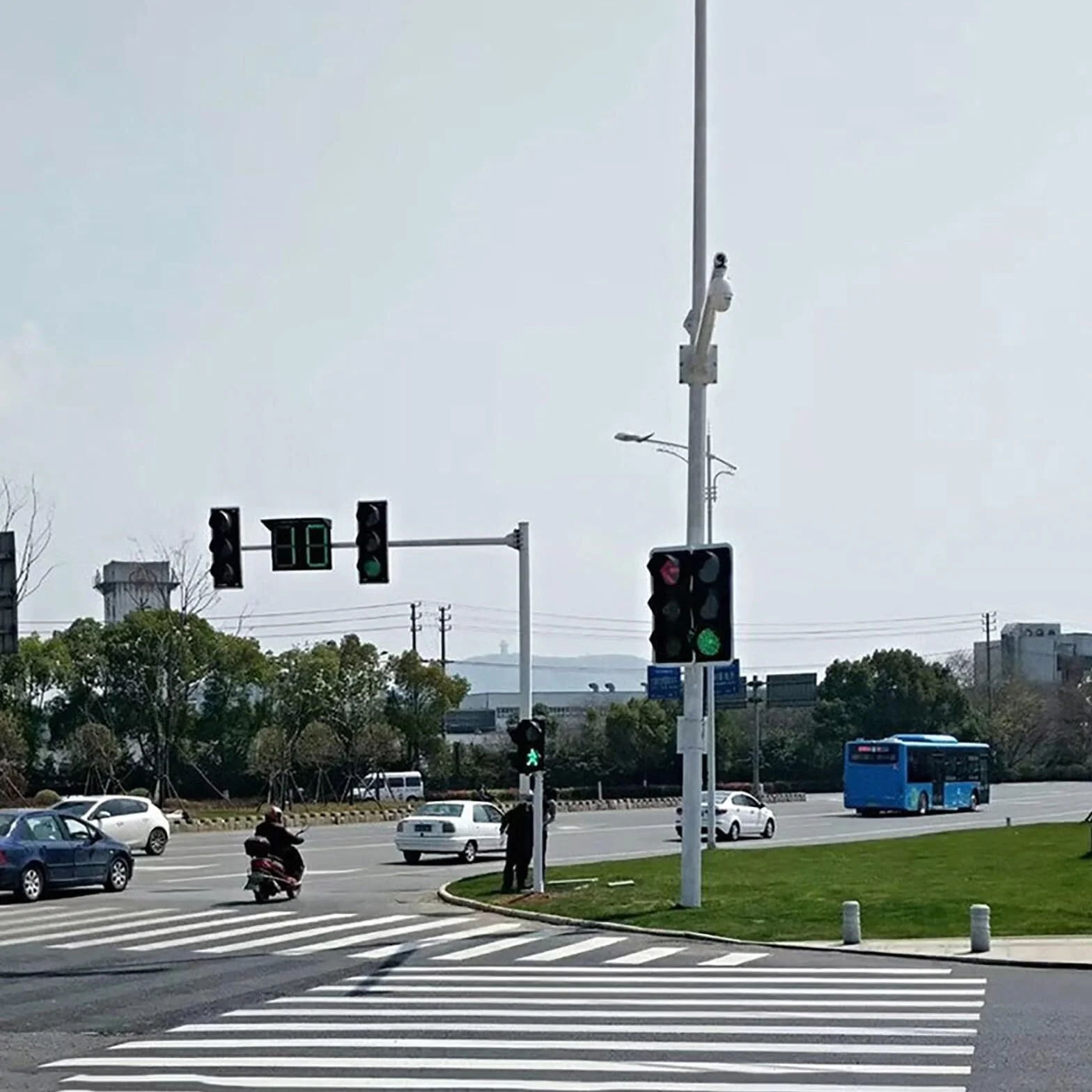 Sygnalizator świetlny LED 200 mm (8 cali), czerwone/żółte/zielone światło stopu ze zdalnym sterowaniem, przemysłowy sygnalizator świetlny drogowy(DC12V)