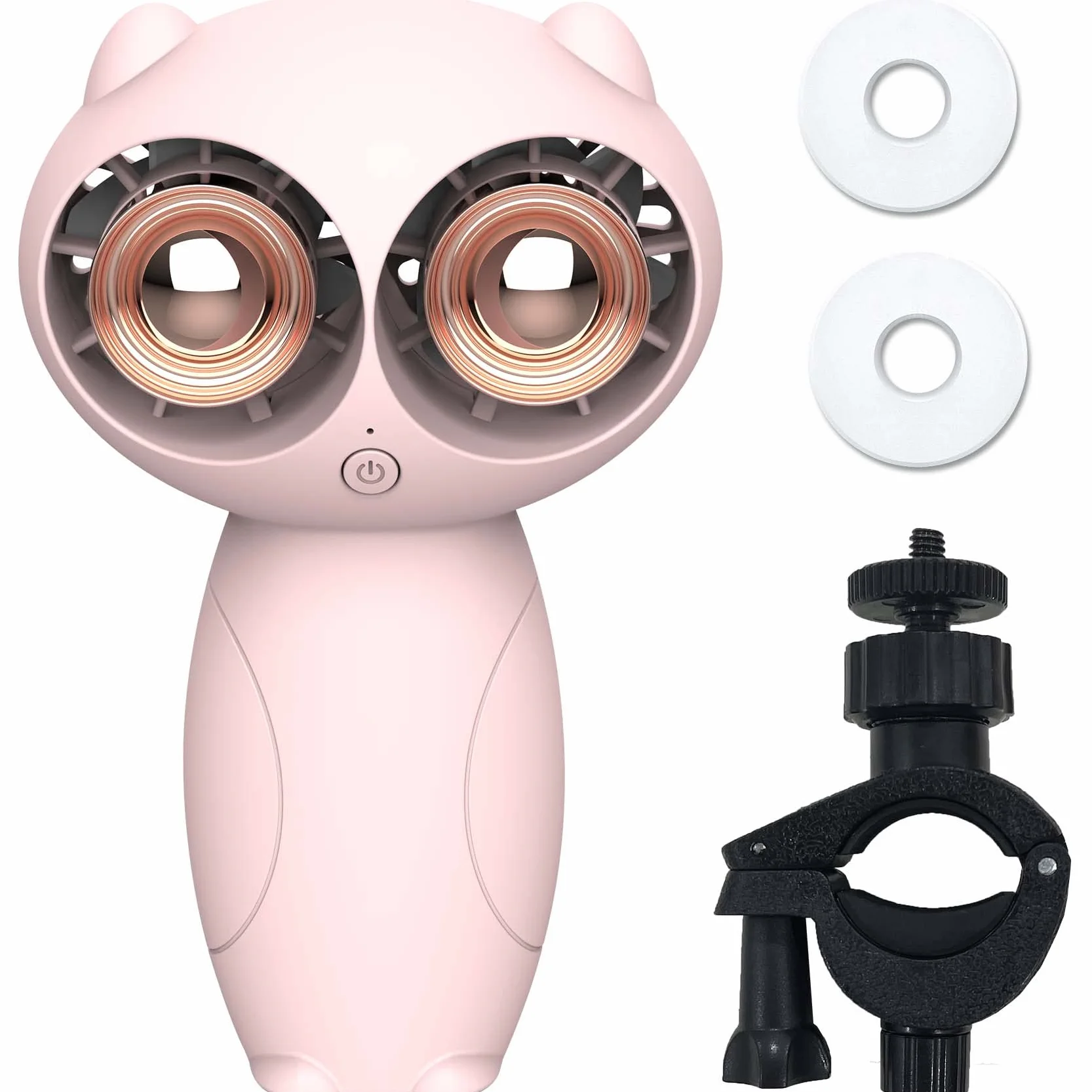 Wentylator Do Wózka z Aromaterapią, 360° Regulowany, Wyjmowany Klips Uniwersalny, Bateria 6000mAh USB, 3 Prędkości Wiatru, Bezpieczny dla Dziecka, Idealny do Wózków Dziecięcych