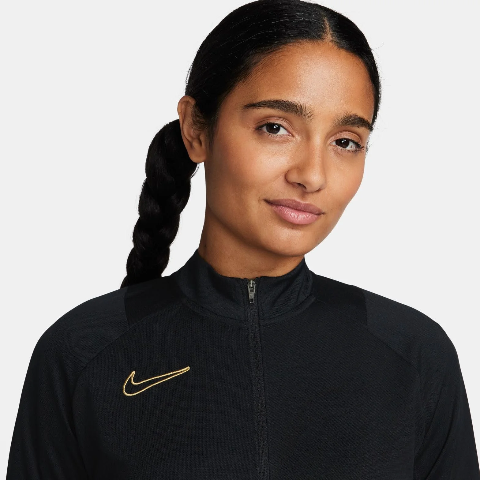 Nike, Dri-Fit Academy dres sportowy, czarny/metaliczny złoty, XL, damski