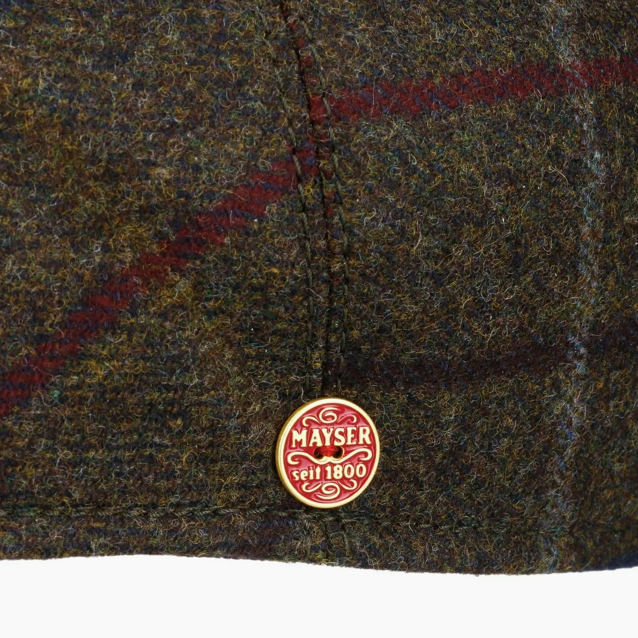 Mayser Sidney Plus Colorado płaska czapka z daszkiem dla mężczyzn – Made in the EU z daszkiem, podszewką, skórzanym paskiem na jesień i zimę