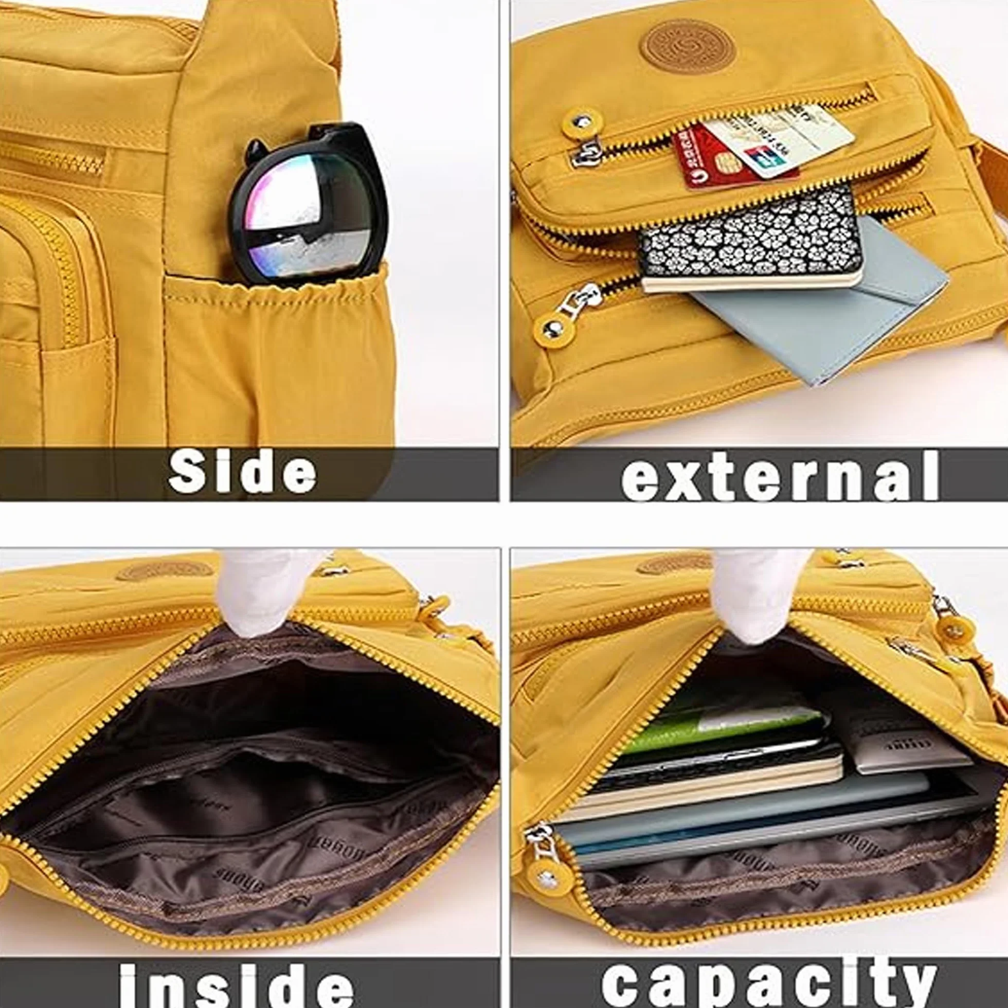 Anti Splash Water Messenger Torba Crossbody Multi Kieszenie Casual Podróżna