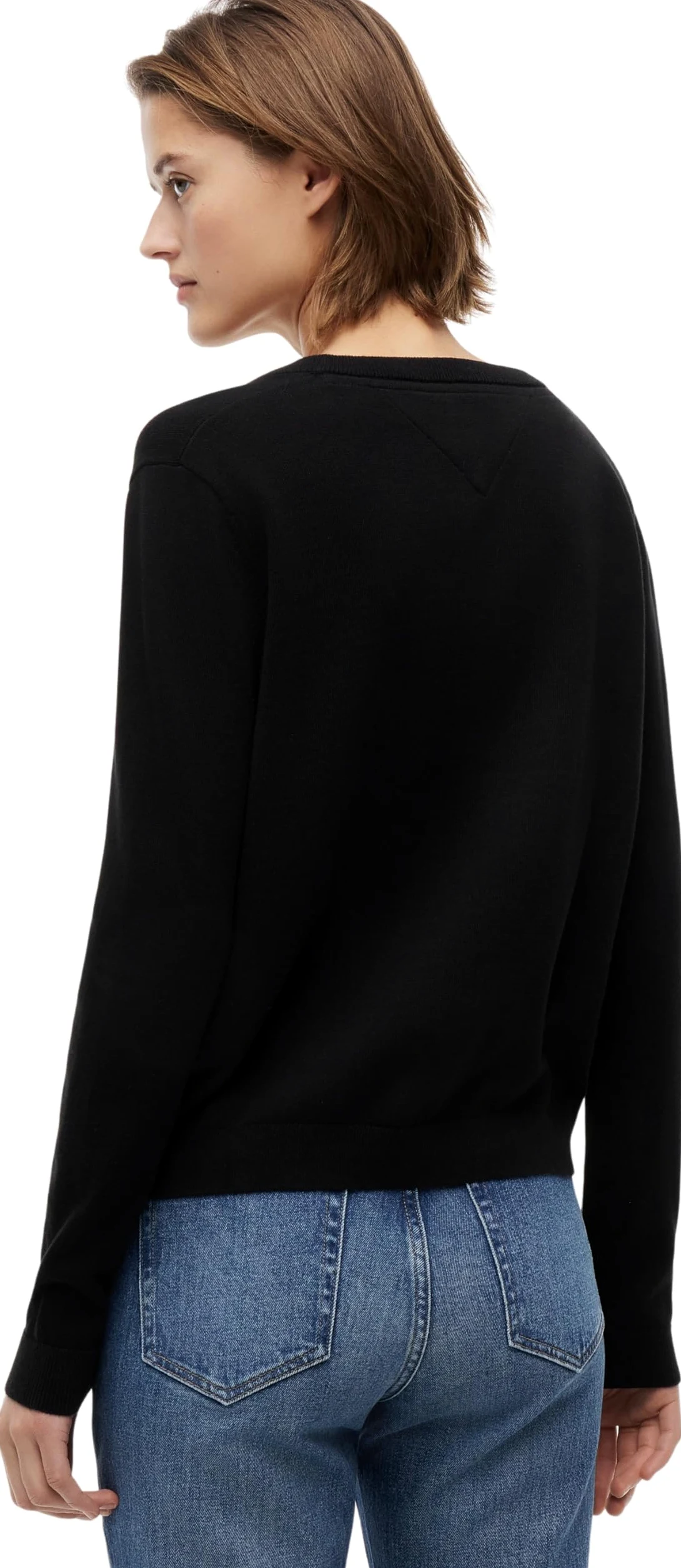 Tommy Jeans Sweter pullover Kobiety Tjw Essential Vneck Sweater Ext Dw0dw19888
