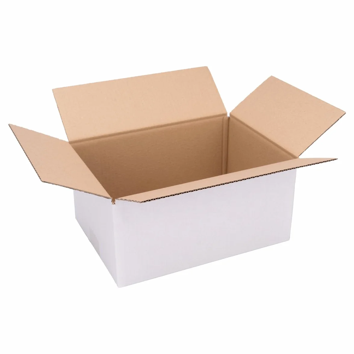 verpacking kartony składane 300 x 215 x 140 mm KK 30 białe [rozmiar i ilość do wyboru] jednowarstwowe średnie kartony 25 sztuk