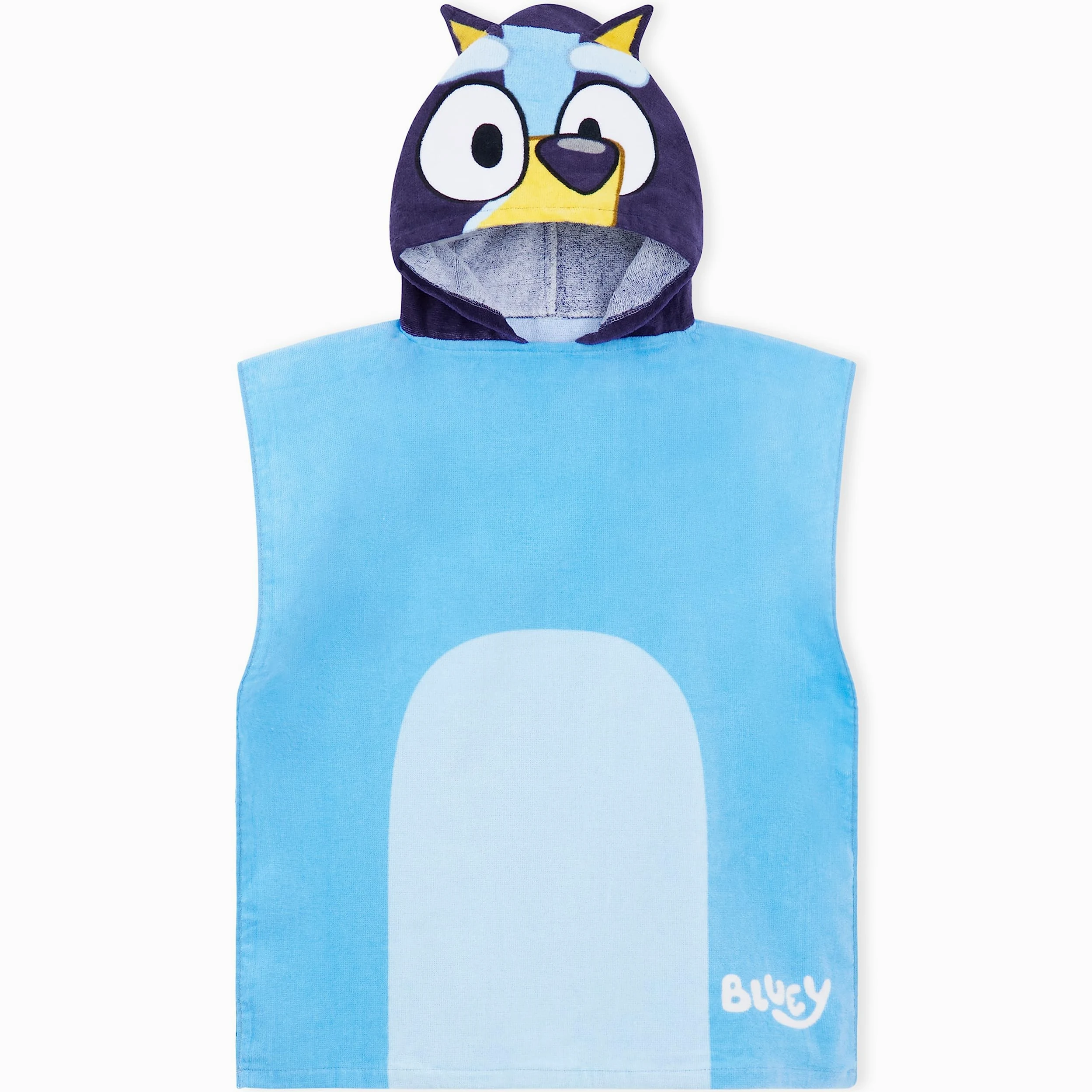 Bluey Ręcznikowe ponczo - szlafrok z kapturem dla dzieci - jeden rozmiar bawełniany szlafrok - wakacyjne ponczo plażowe, pływanie, kąpiel