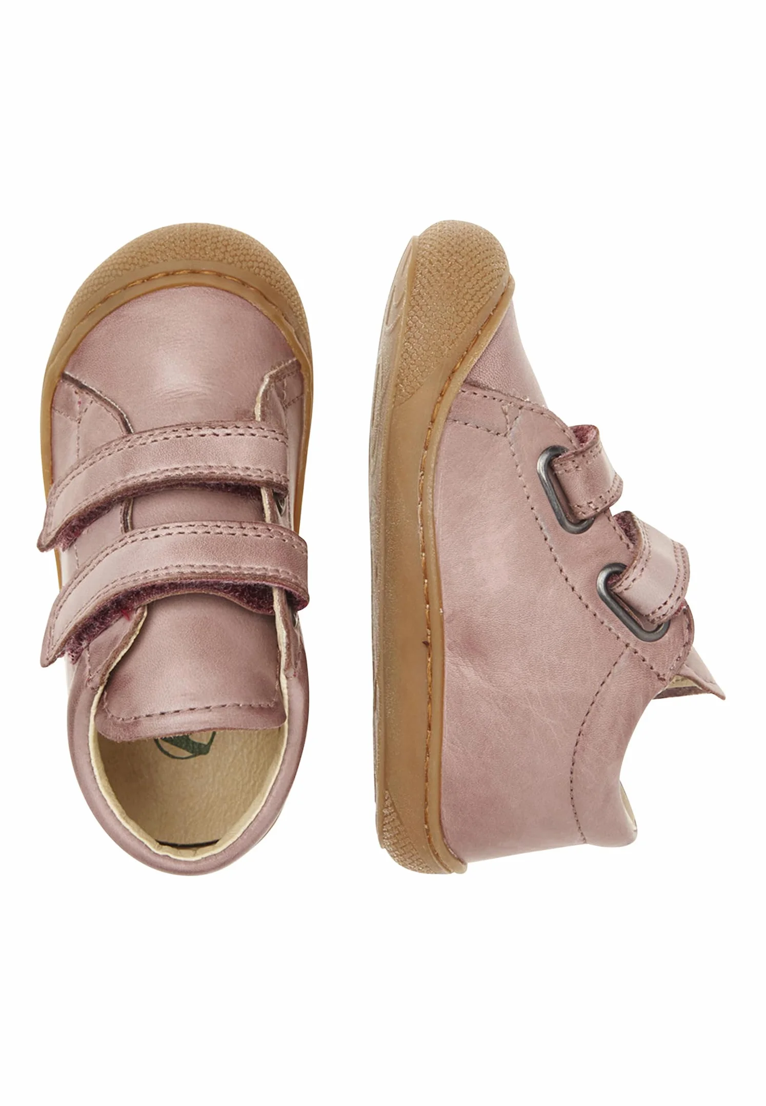 Naturino Cocoon VL buty do nauki chodzenia ze skóry nappa, brudny róż, brudny róż, 24 EU