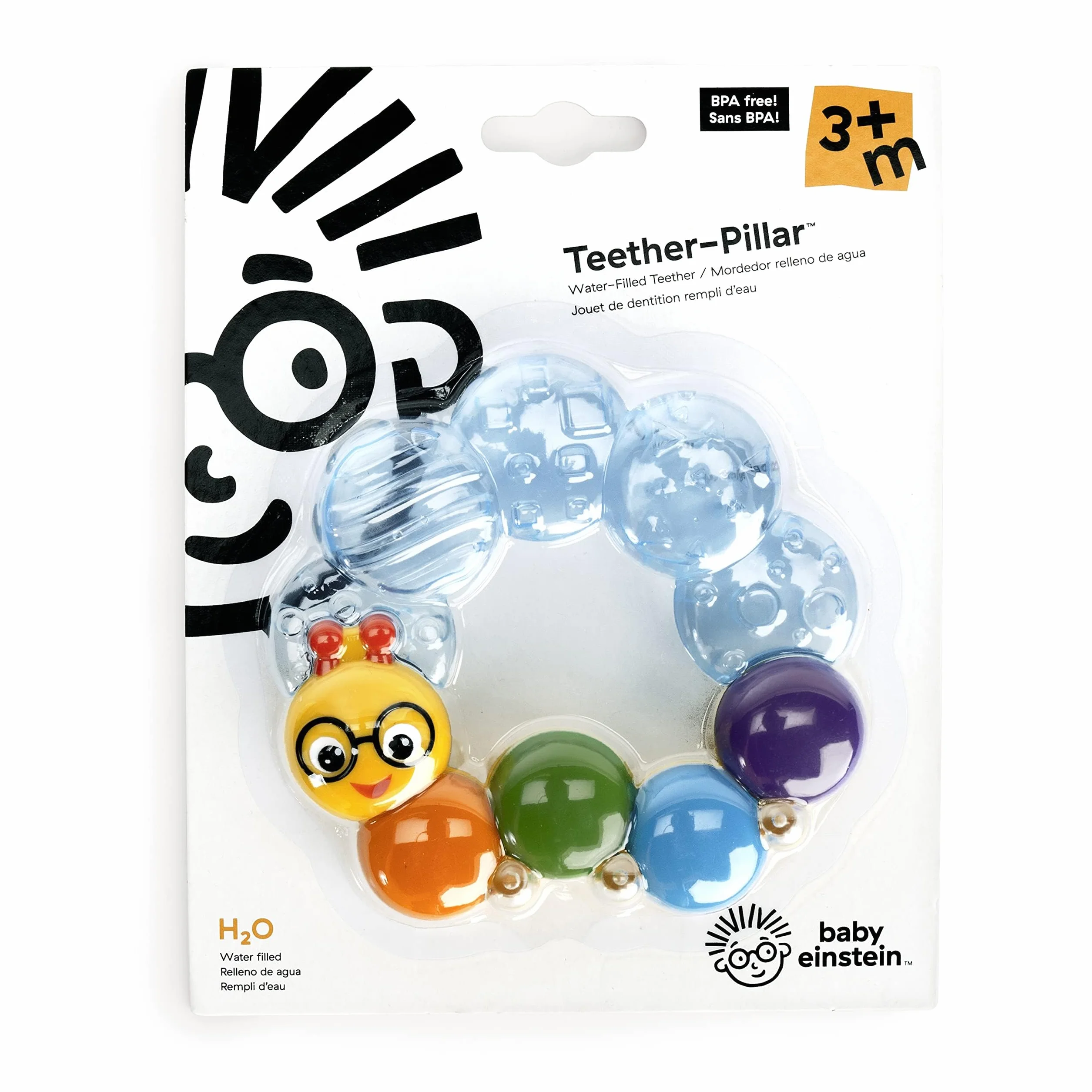 Baby Einstein, Zabawka do ząbkowania z grzechotką i chłodzeniem, dla dzieci od 3. miesiąca życia