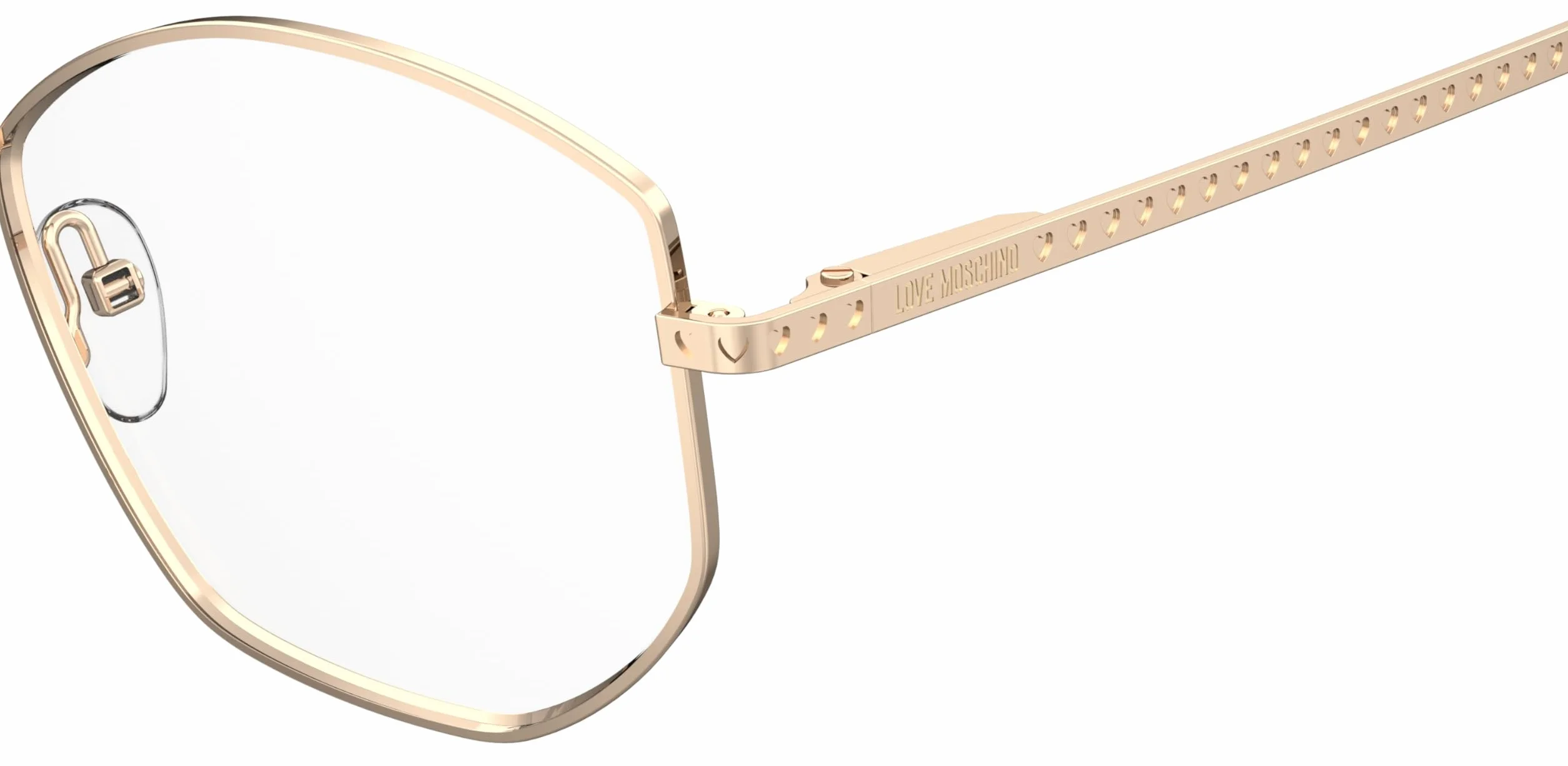 MOSCHINO LOVE MOL623 Rama okularów ROSE GOLD 55/15/140 Kobieta