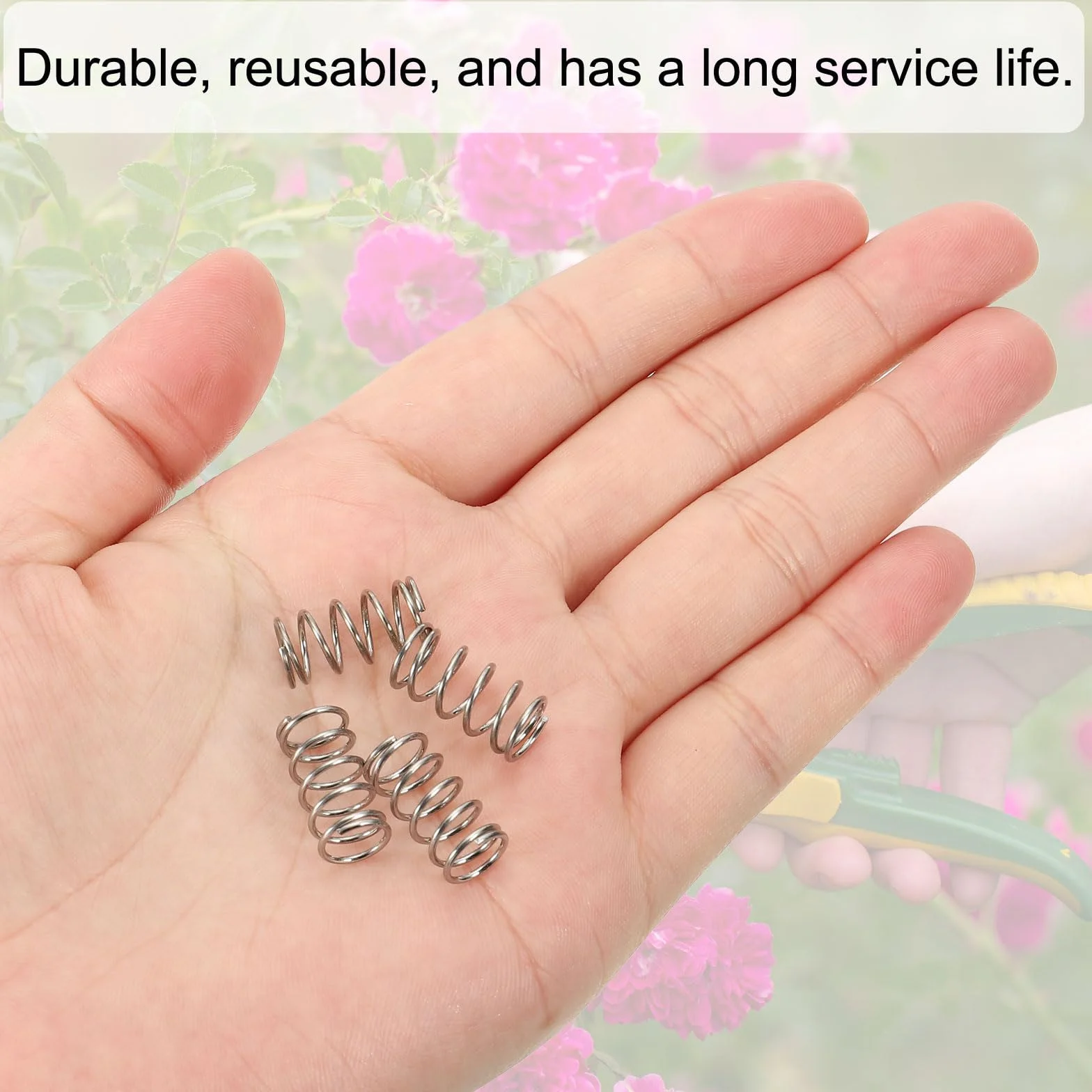 PATIKIL Sprężyna kompresyjna, średnica drutu 0,8 mm x 8 mm średnica zewnętrzna x 15 mm dł., 10 szt. mechaniczne przedłużenie ze stali nierdzewnej 304, małe sprężyny, zestaw asortymentowy do napraw