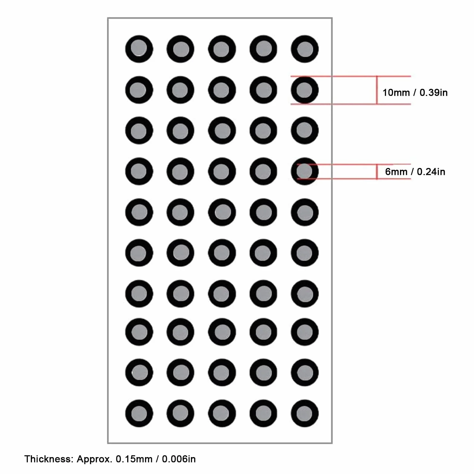 1000 szt. Marker do Skanowania 3D 6,0 Mm, Znacznik Odbicia Rozproszonego o Wysokim Współczynniku Odbicia i Silnej Przyczepności, Cele Pozycjonujące w Kolorze Czarnym do Skanera