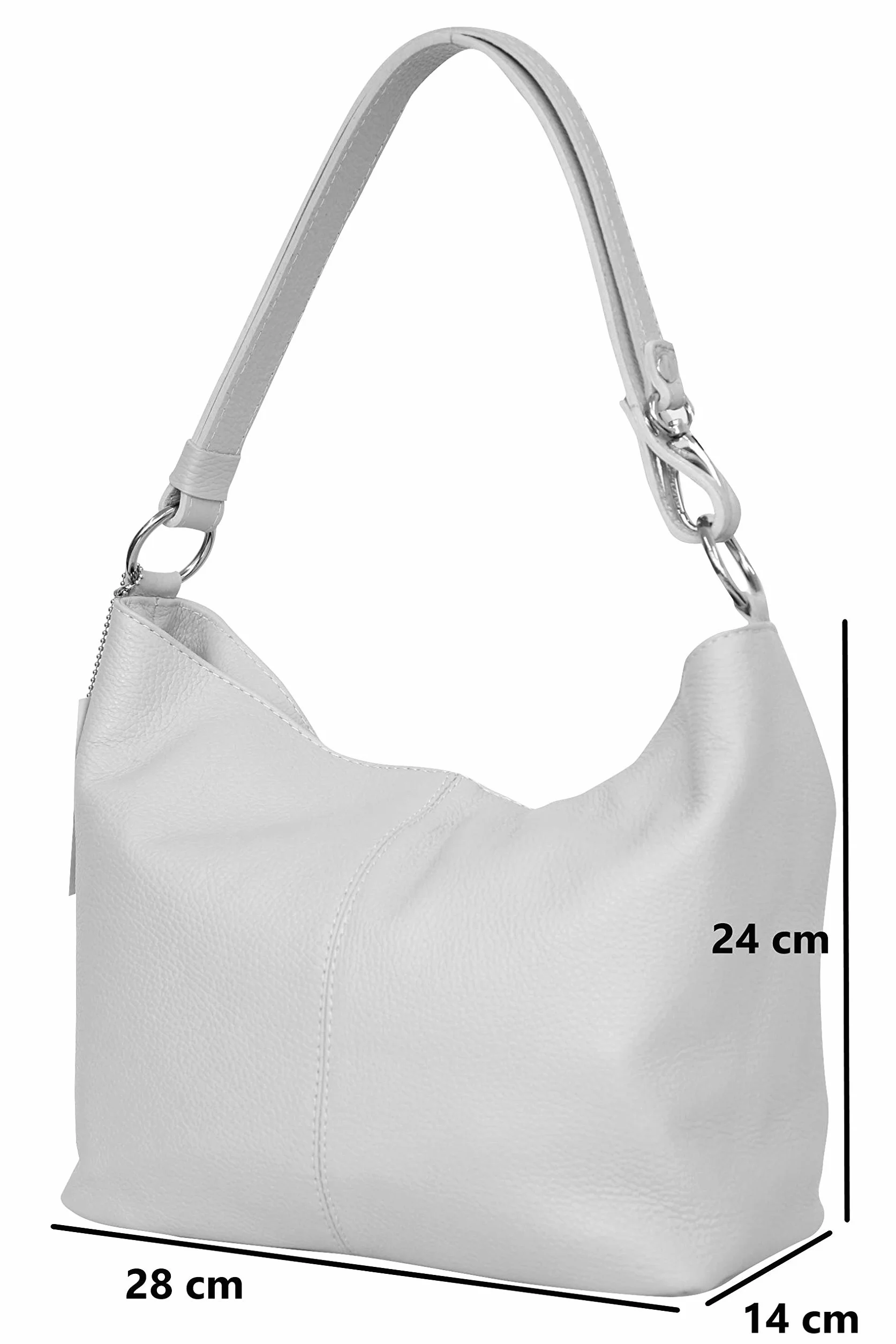 AMBRA skórzana torebka na ramię Hobo bag GL005