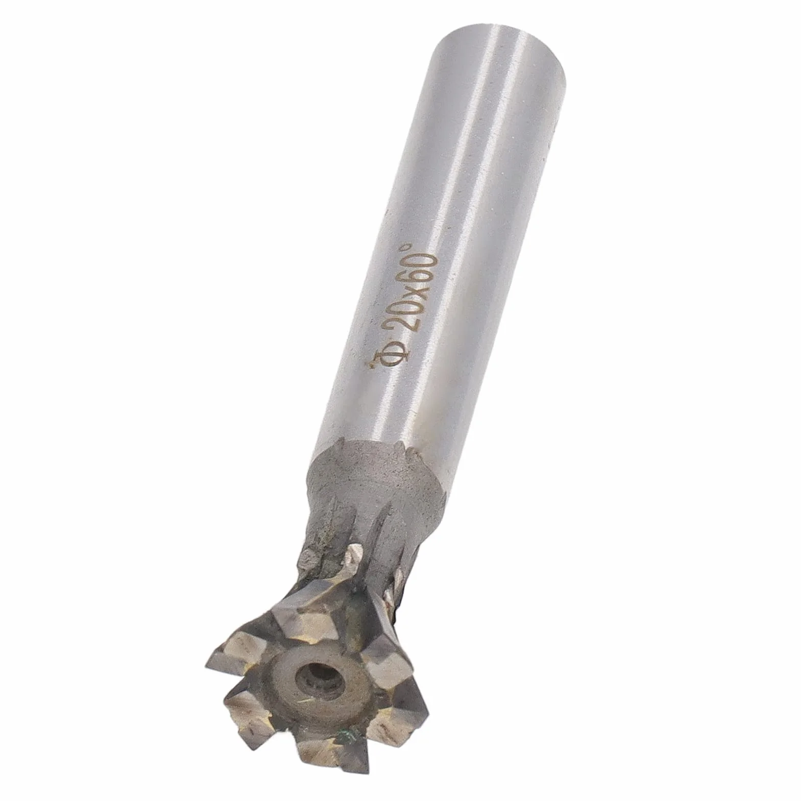 Frez jaskółczy ogon z twardego metalu, 60 stopni, 6 rowków, frez szczelinowy, narzędzie tnące, obróbka metalu, frez trzpieniowy, prosty trzpień, średnica 20 mm