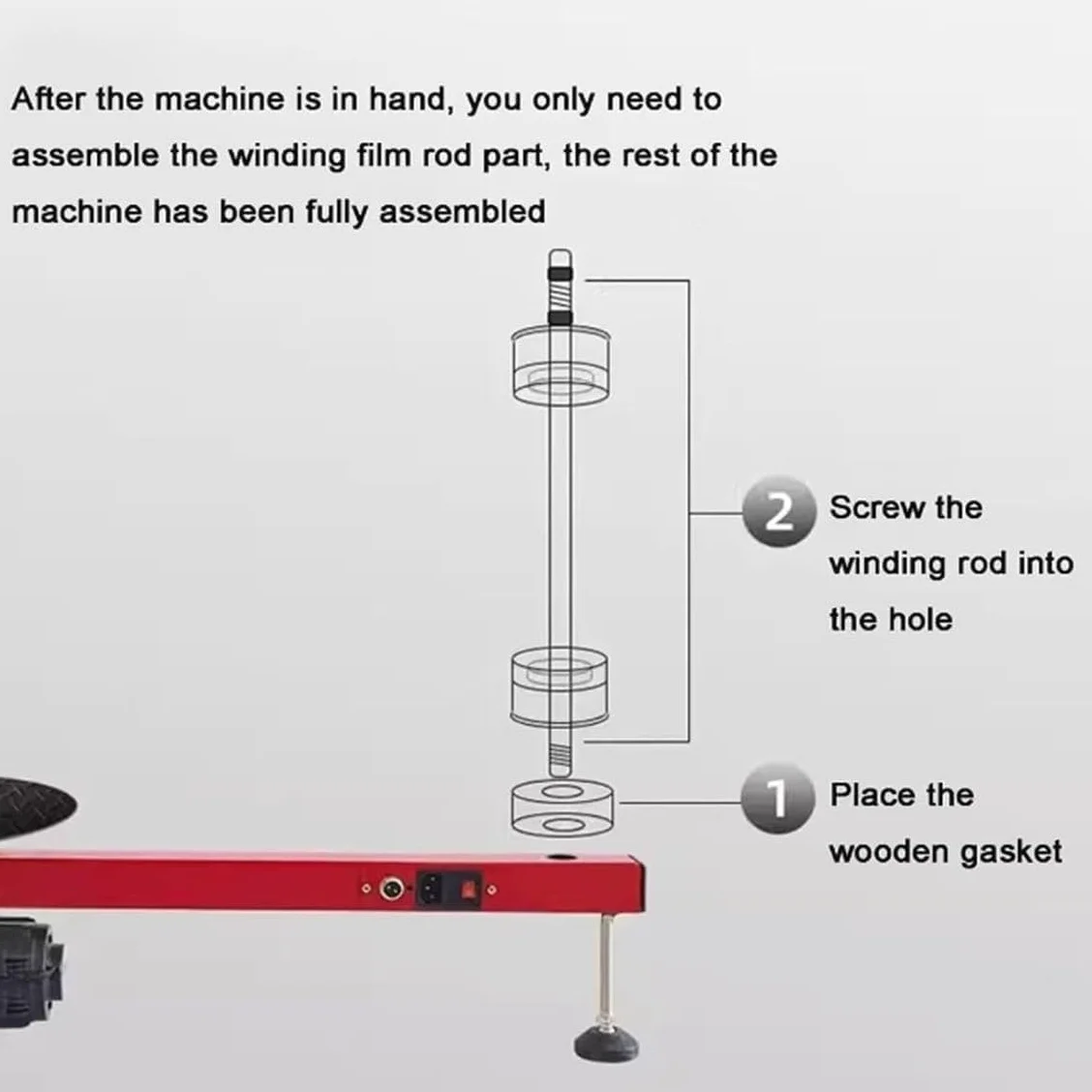 Electric Stretch Film Wrapping Machine Bench,Turntable Diameter Double Shaft Electric Film Wrapping Machine for Pallet Packing Industrial Stretch Film Wrapper Semi-Automatic