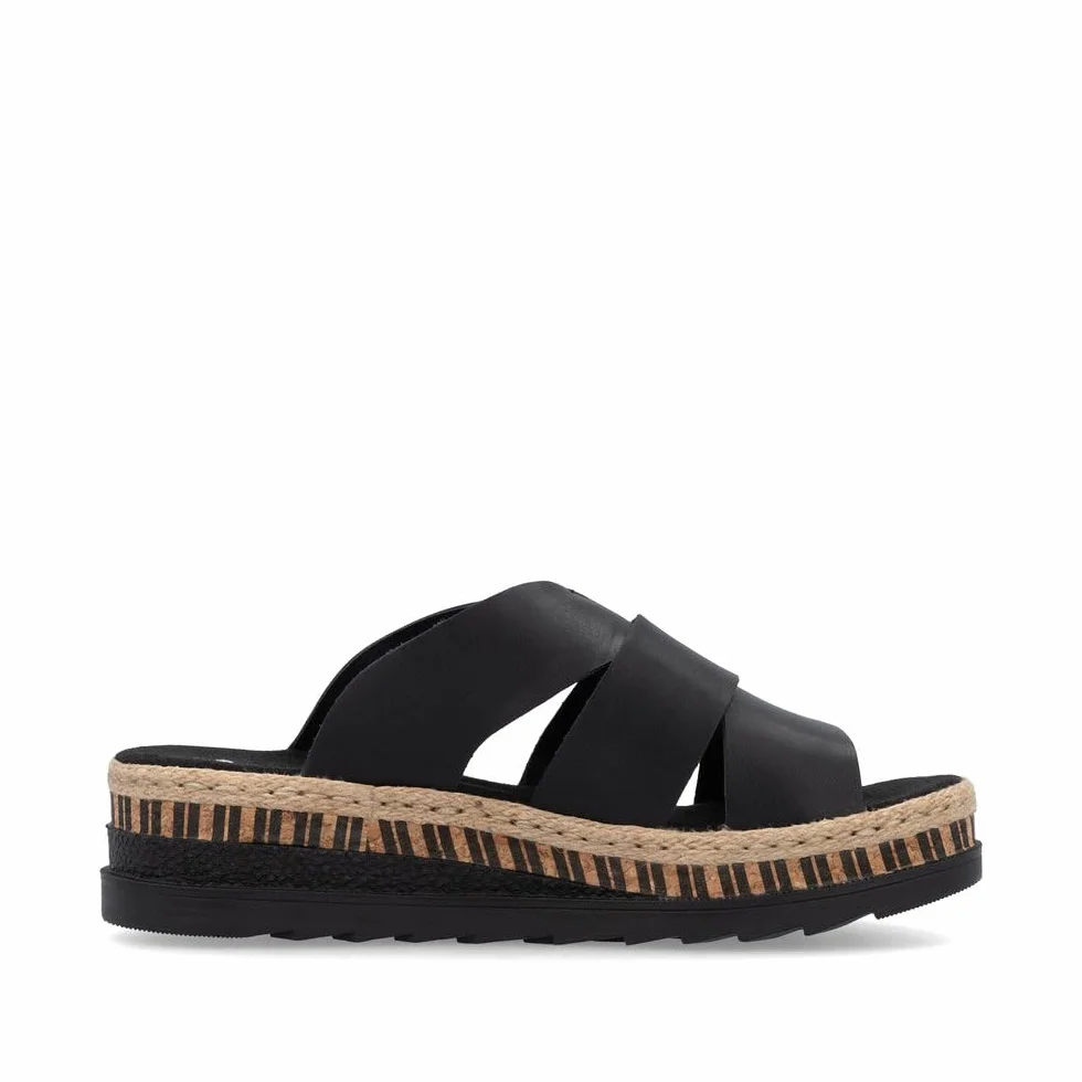 Rieker Damen-Pantolette schwarz (1)