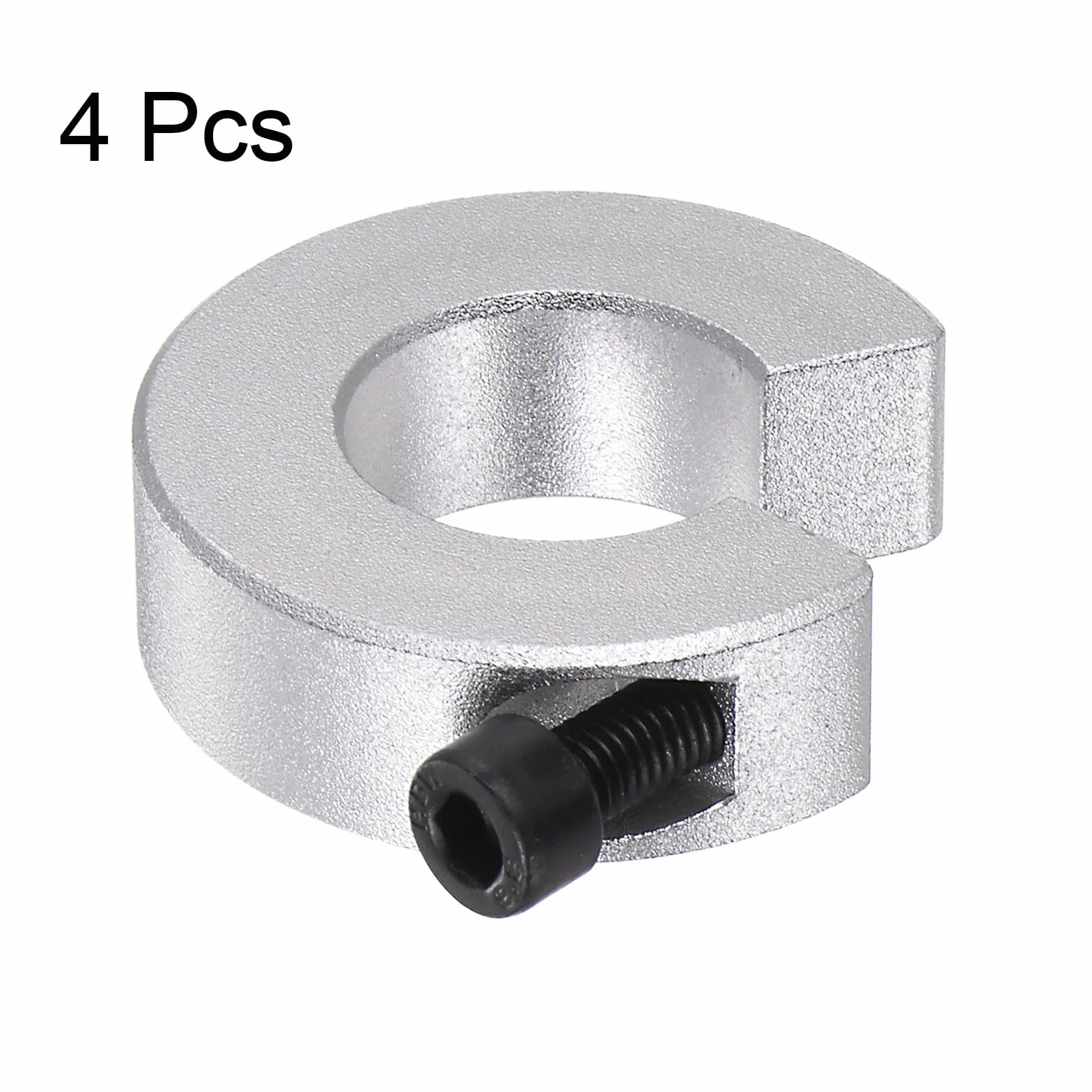QUARKZMAN Zestaw 4 mankietów do szyny liniowej SBR20, kołnierz falisty z zestawem śrub 20 mm, otwór 30 mm AD 10 mm grubość aluminium, wszystkie elementy, fale, szczęki zaciskowe, anodowanie