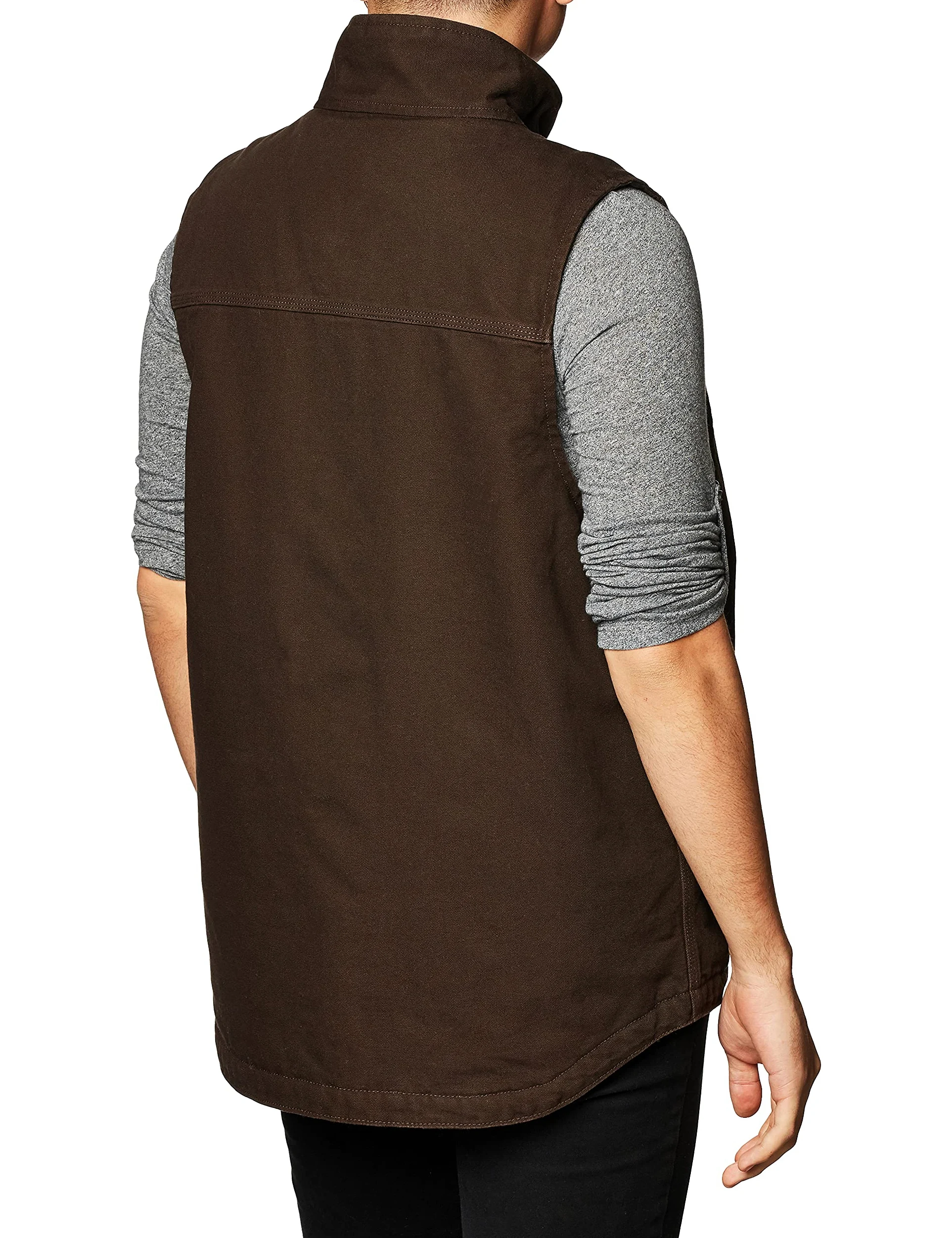 Carhartt Męska kamizelka o luźnym kroju, z podszewką ze spranej tkaniny sherpa, z okrągłym dekoltem