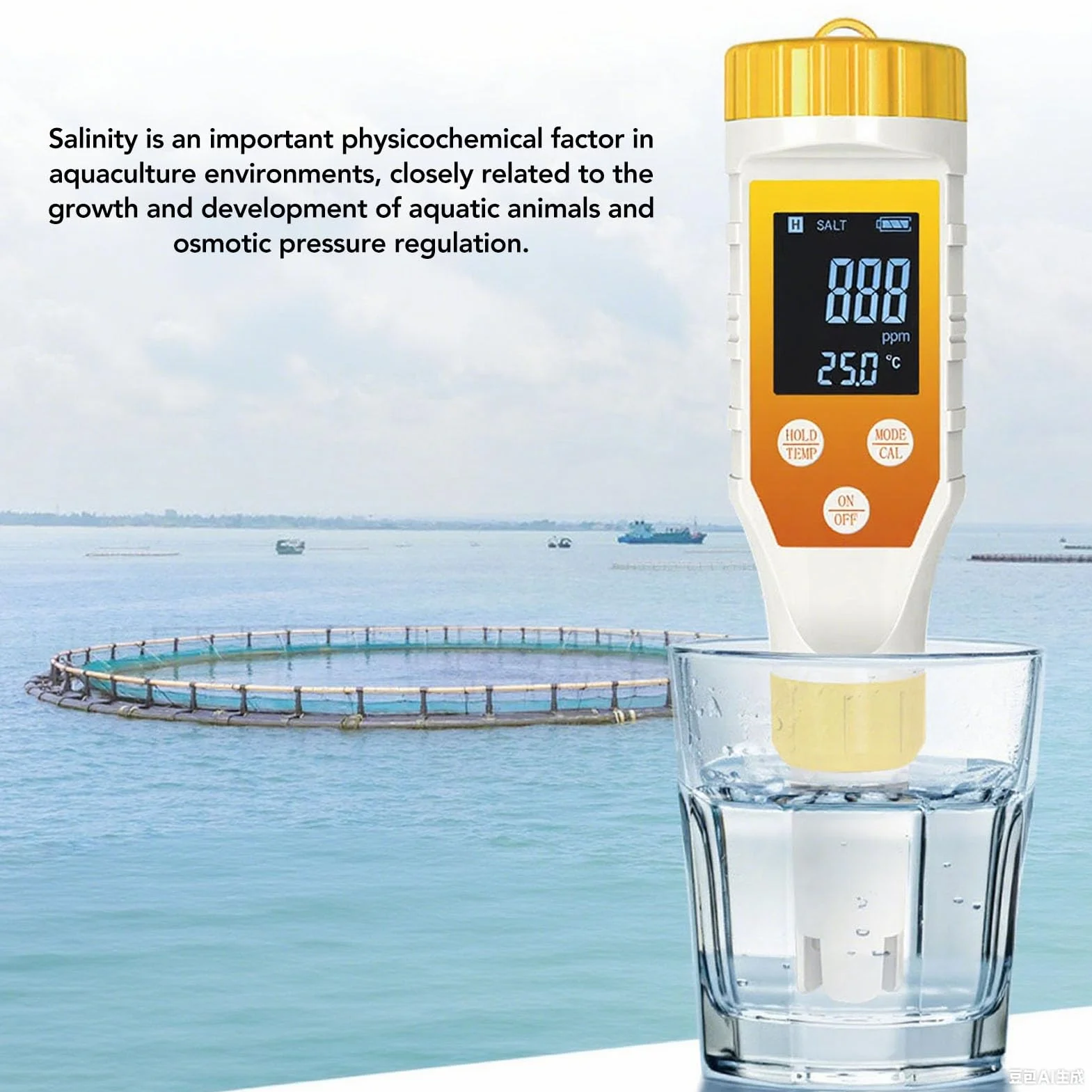 Tnfeeon Tester Wody Wodoru, Miernik PH 7 w 1 H2/TDS/EC/ORP/SALT/TEMP z Podświetleniem ATC, Tester Wodorowy dla Filtrowanej Wody, Miernik TDS dla Soku, Kawy, roślin.