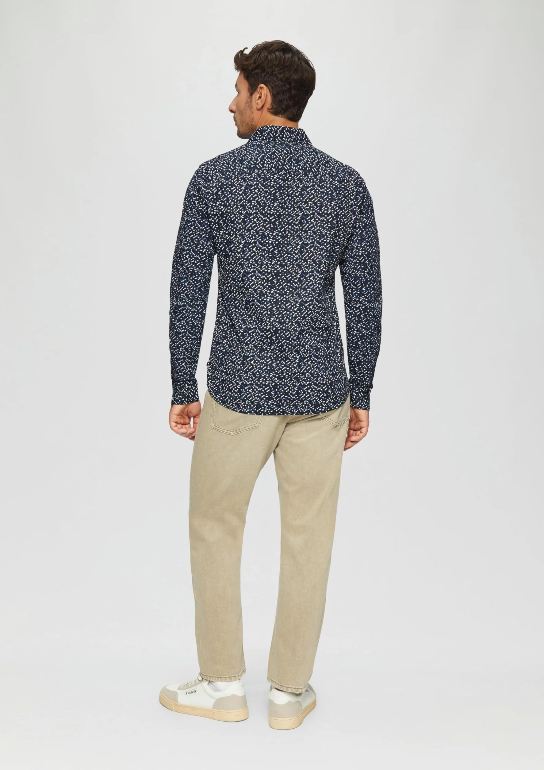 s.Oliver Slim Fit Wzorzysta koszula z popeliny 3XL