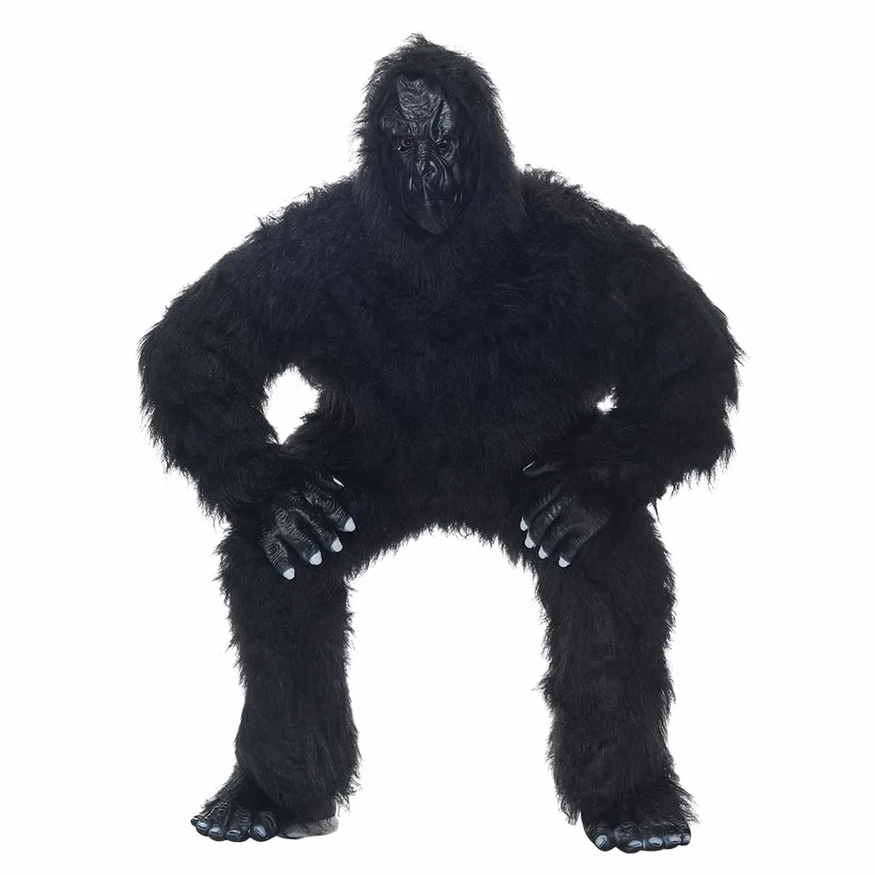EraSpooky Kostium goryla dla dorosłych na Halloween, męskie, realistyczne, okrutne szympansy, kostiumy cosplay