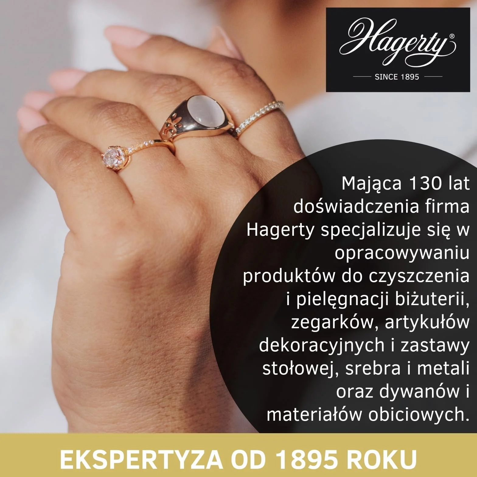 Hagerty Jewel Clean Płyn do czyszczenia biżuterii do kamieni szlachetnych złota platyny 170 ml I Skuteczne czyszczenie biżuterii diamentów szafirów rubinów I