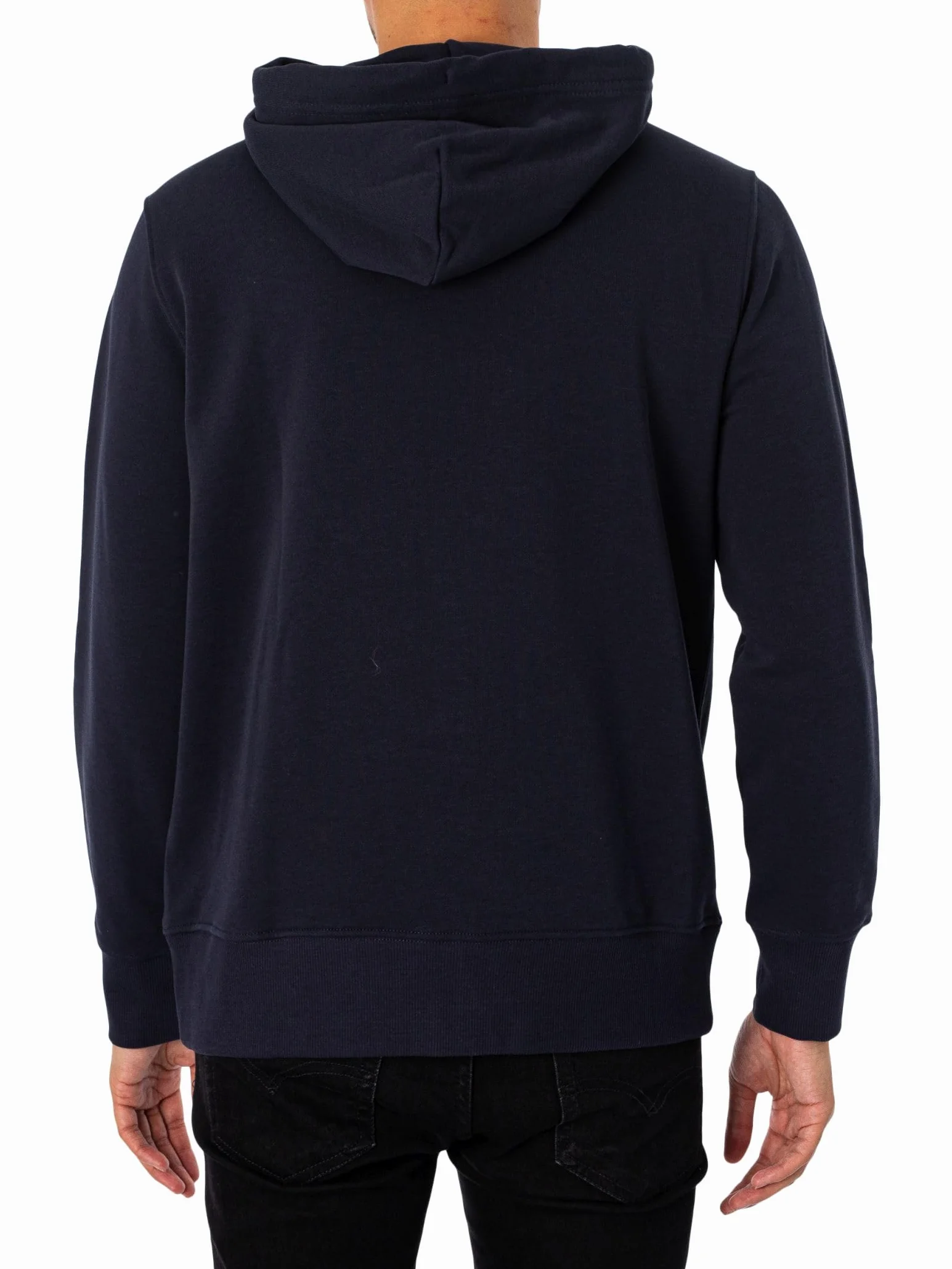 GANT Męska bluza z kapturem REG Shield Full Zip Hoodie bluza z kapturem, Evening Blue, standardowa, niebieski (Evening Blue)