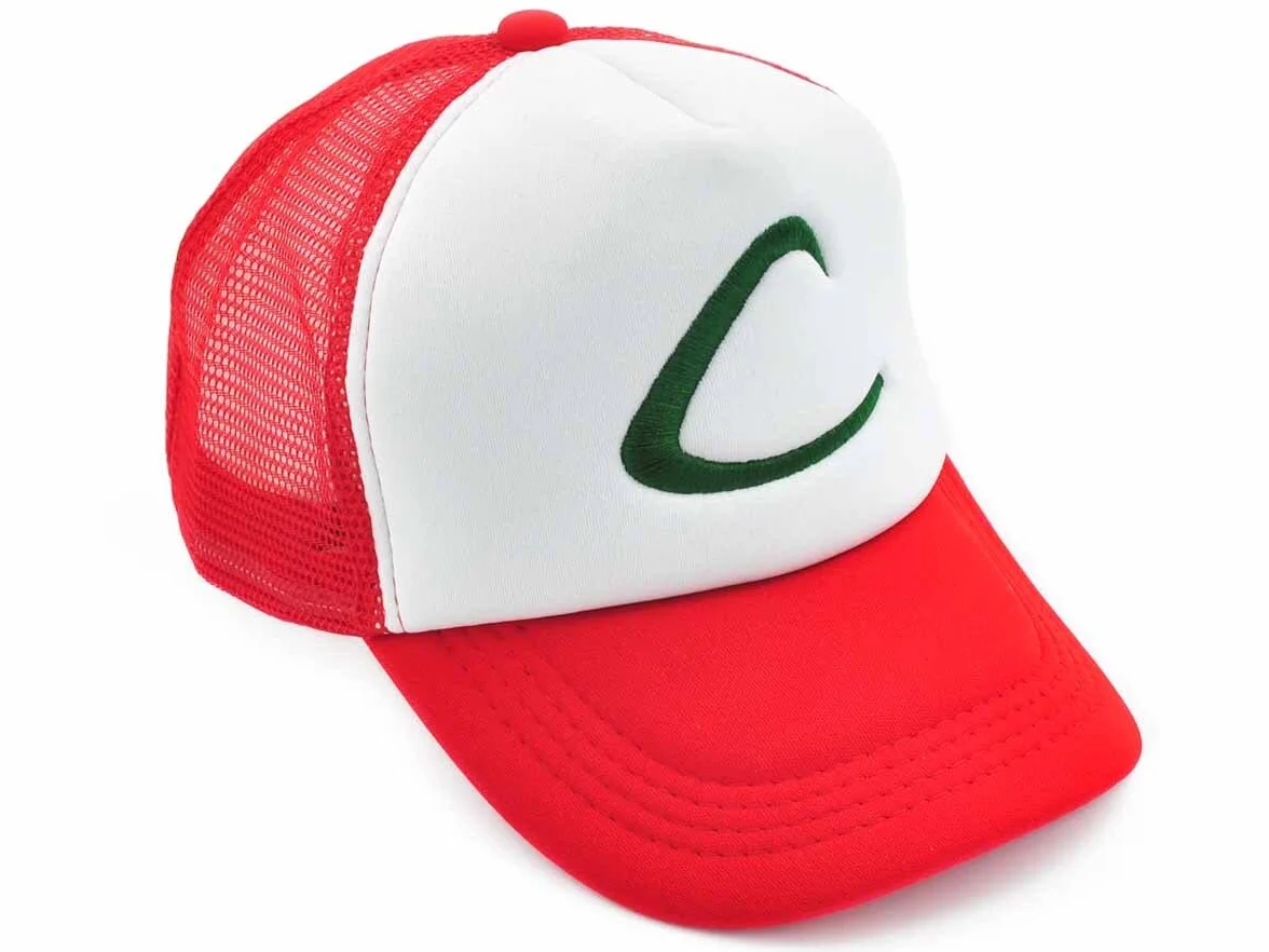 Ash Ketchum czapka z daszkiem do kostiumu Cosplay | generacje: 1, 4