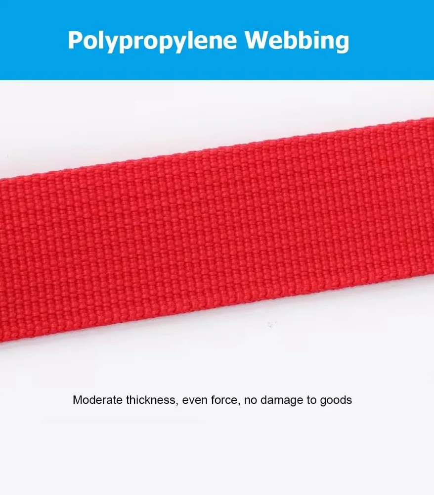 Paski do bagażników dachowych, Zestaw 2 pasków mocujących z metalową klamrą wielokolorową Wiele rozmiarów 551 funtów(Blue1,6.0m/19.7Ft)