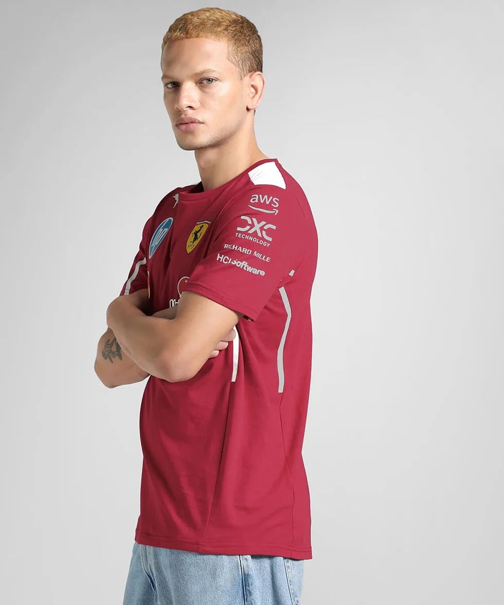 PUMA Koszulka drużynowa Scuderia Ferrari F1 2025 czerwona